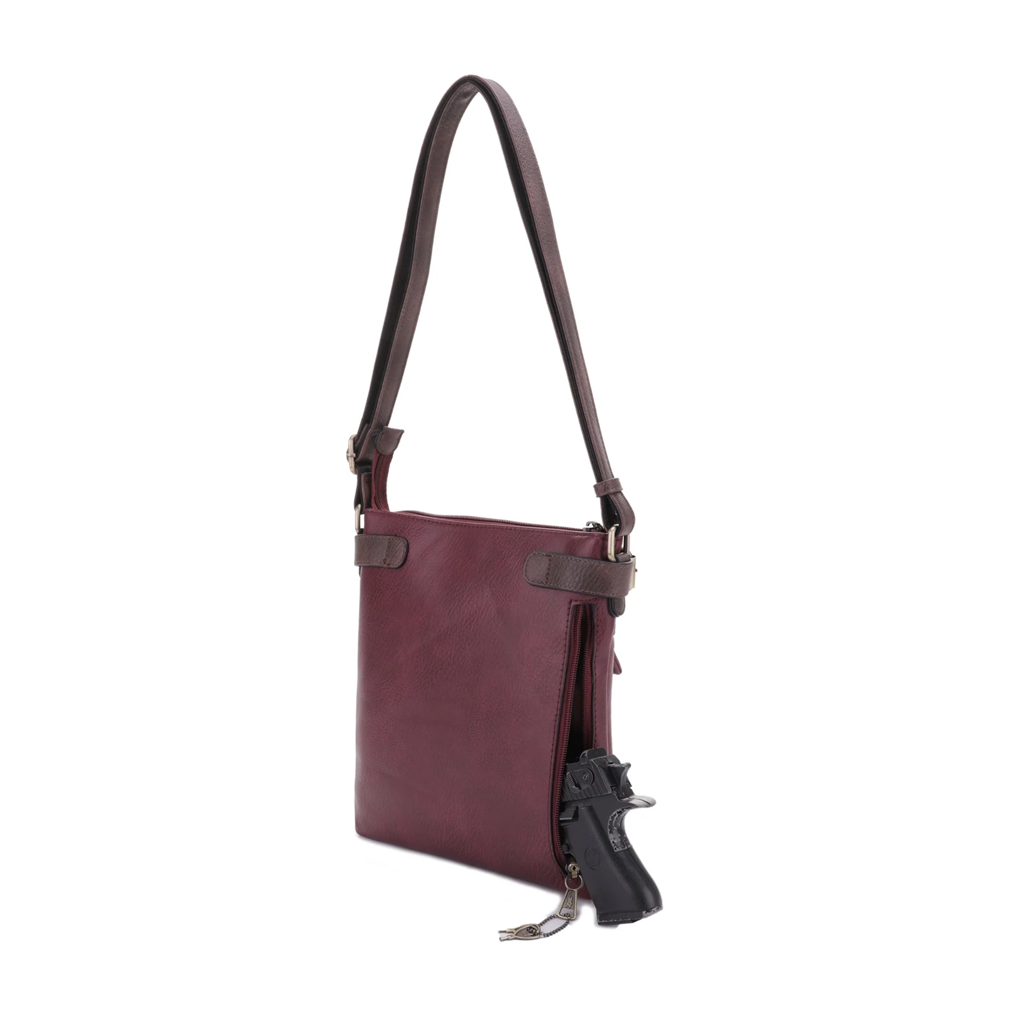 Hannah Concealed Carry Lock and Key Crossbody - Image 30