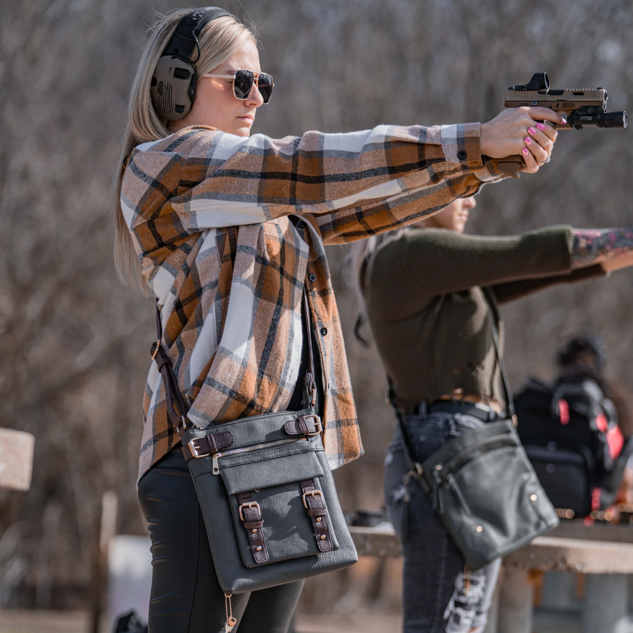 Hannah Concealed Carry Lock and Key Crossbody - Image 8
