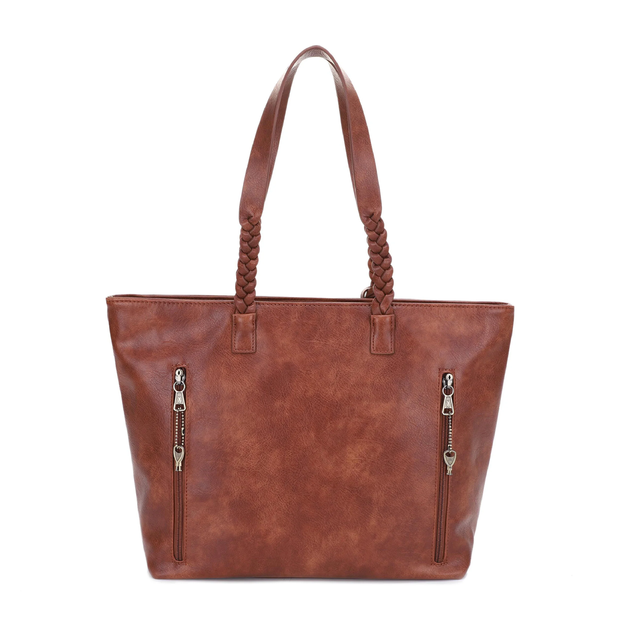 Helena Braided Handle Concealed Carry Tote Bag - Image 10