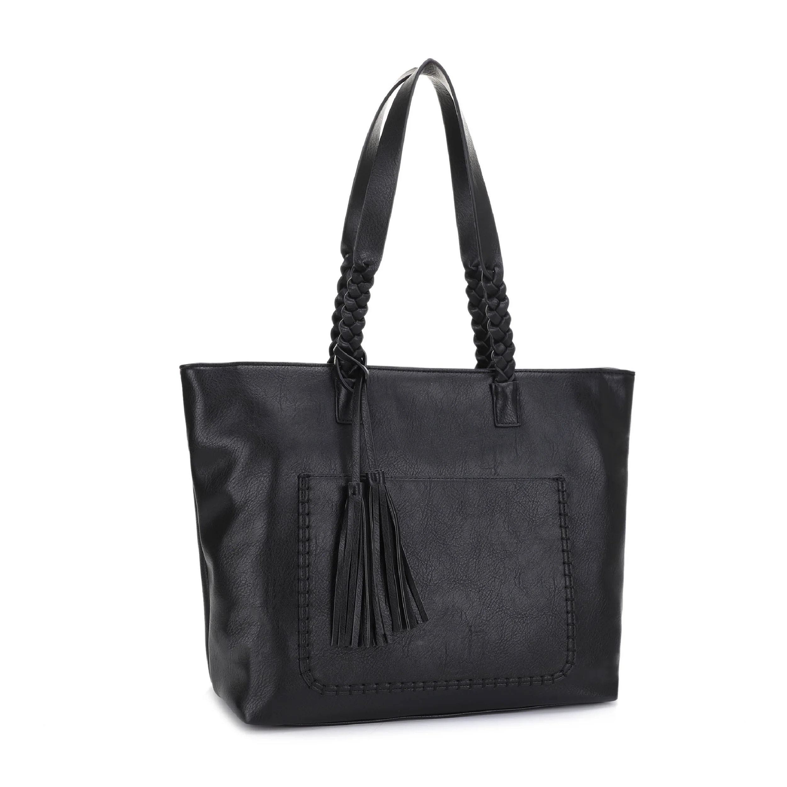 Helena Braided Handle Concealed Carry Tote Bag - Image 14