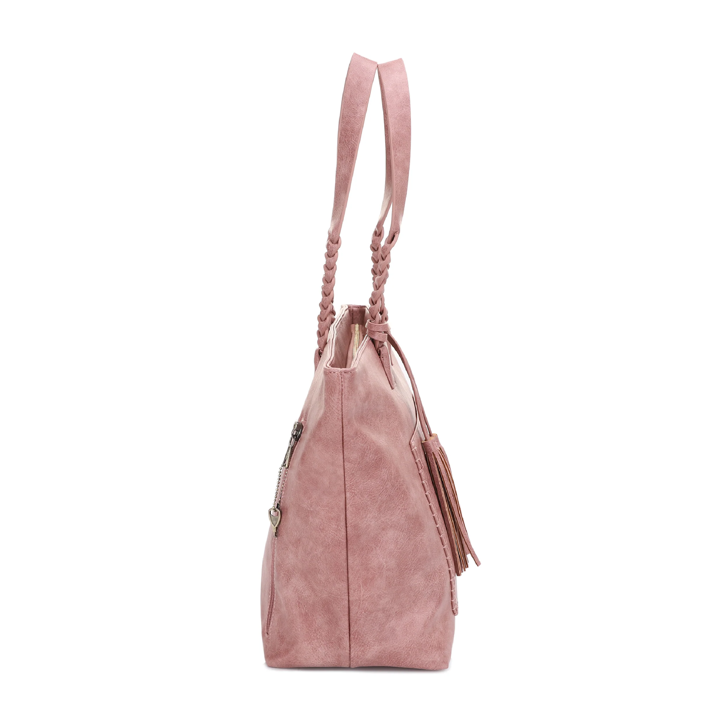 Helena Braided Handle Concealed Carry Tote Bag - Image 21