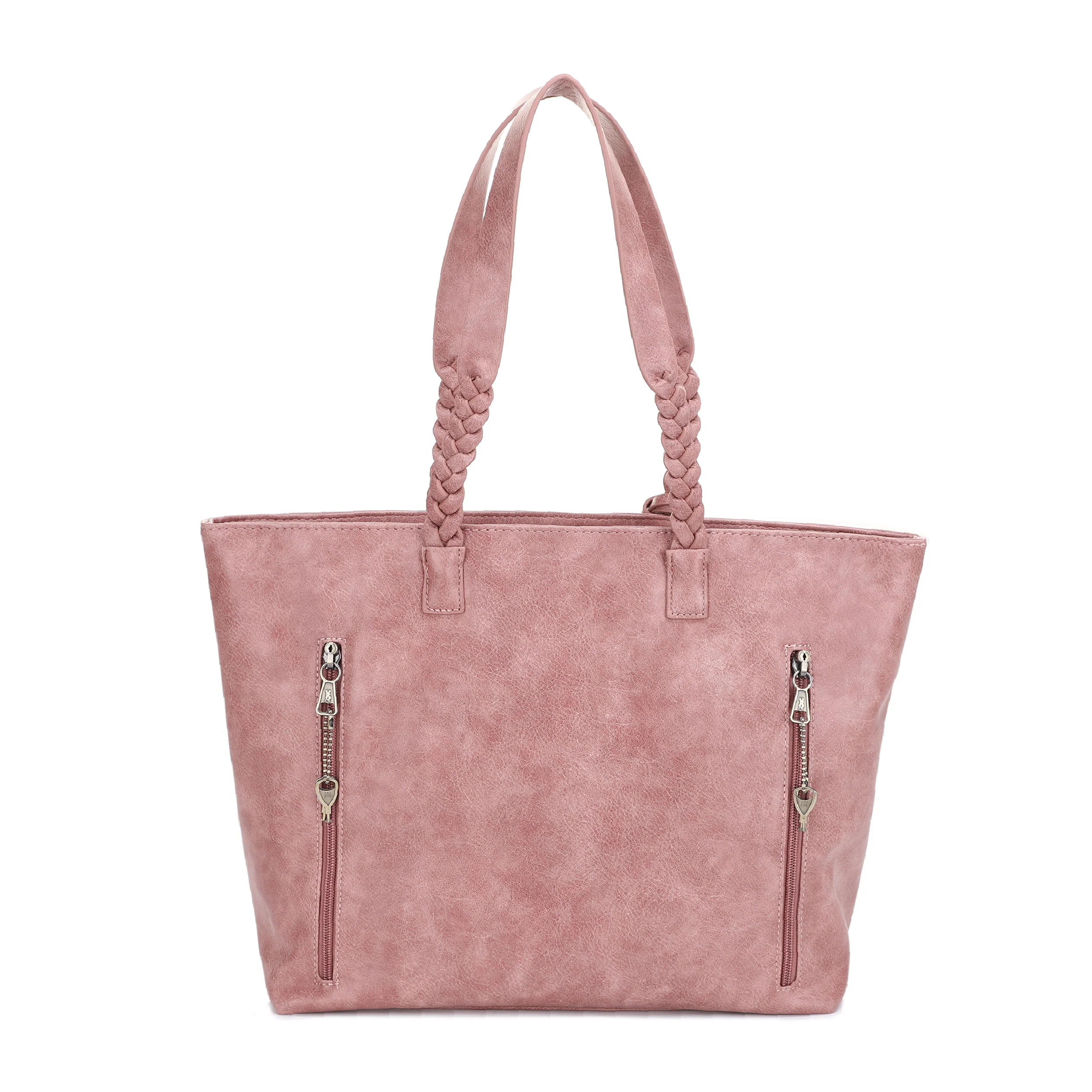 Helena Braided Handle Concealed Carry Tote Bag - Image 22