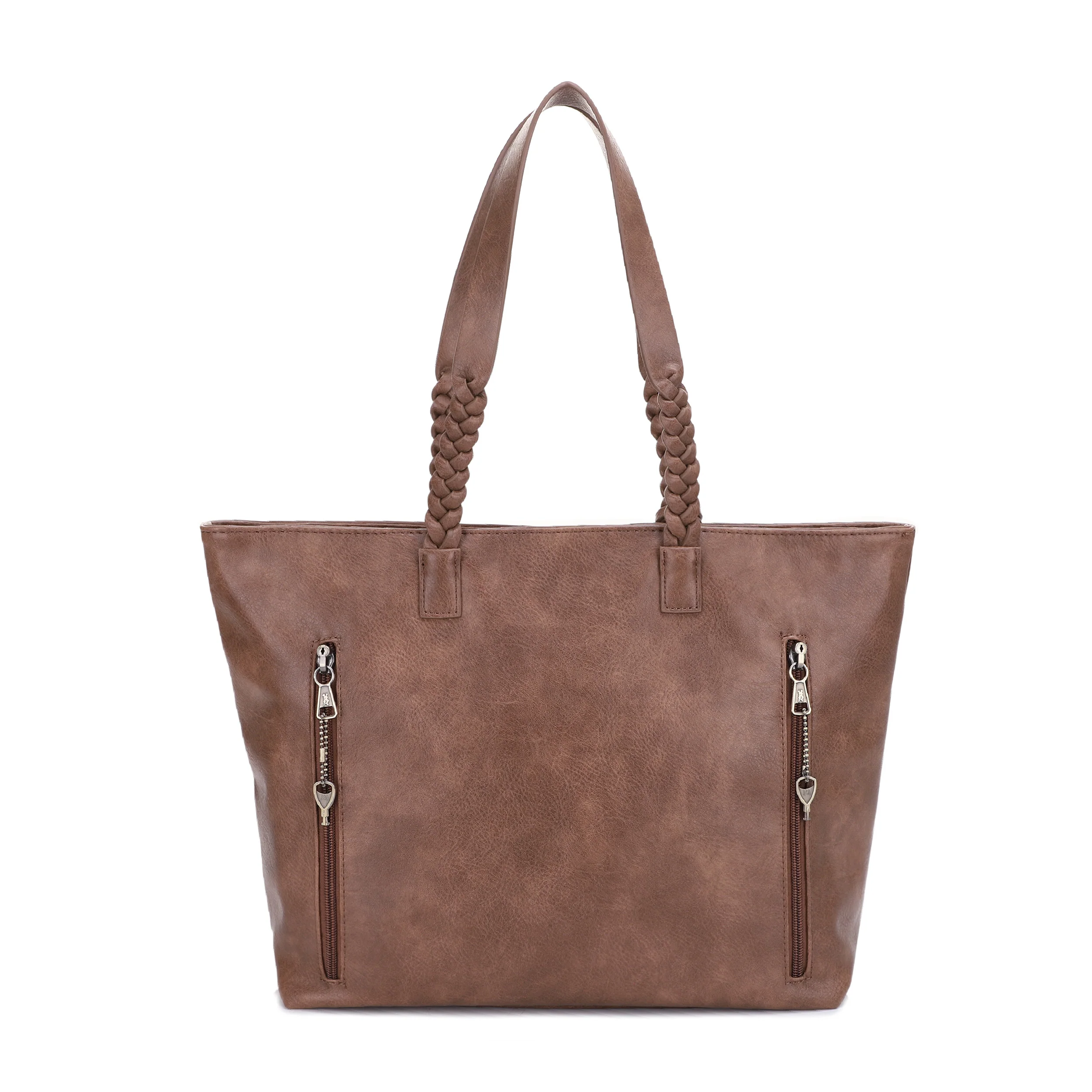 Helena Braided Handle Concealed Carry Tote Bag - Image 28