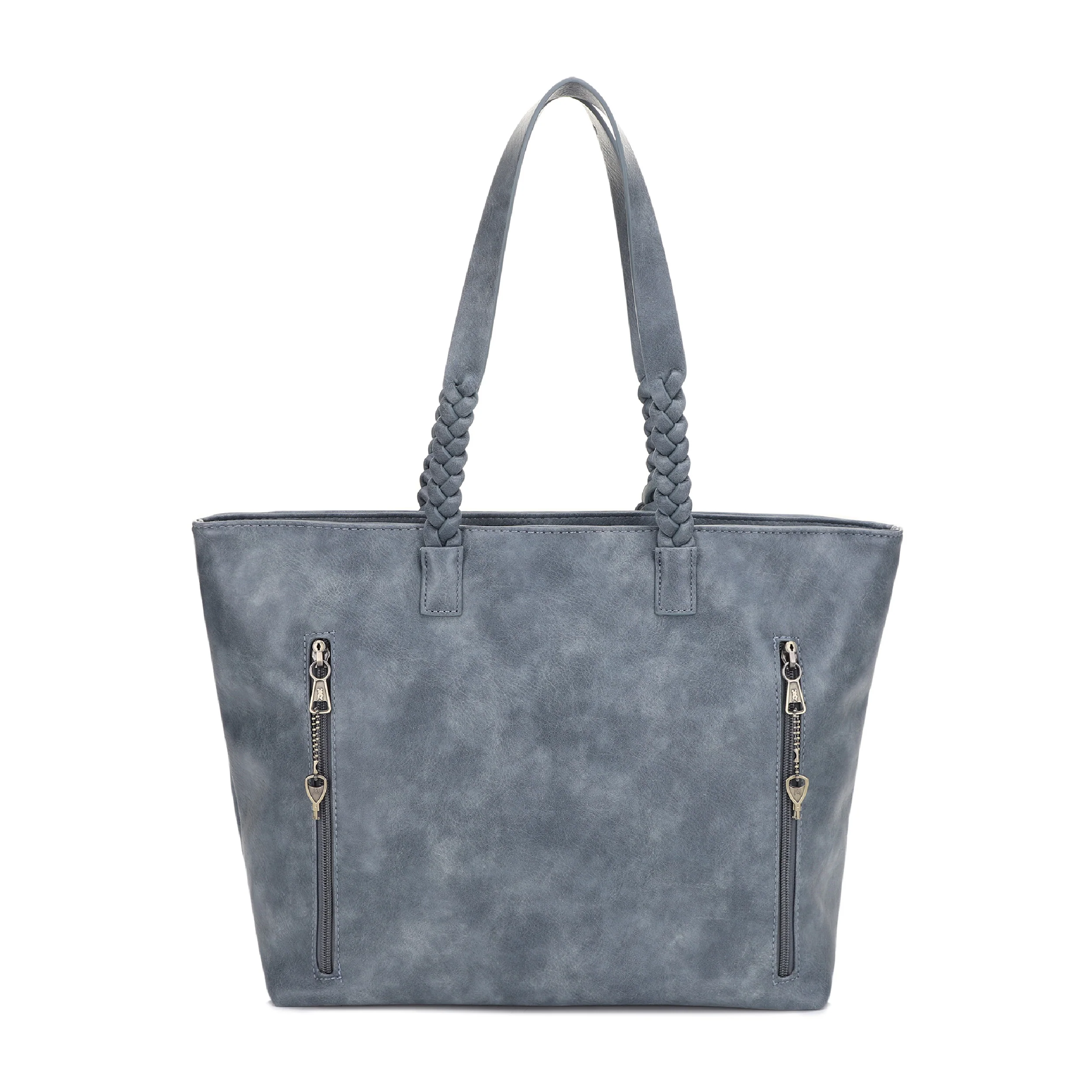 Helena Braided Handle Concealed Carry Tote Bag - Image 4