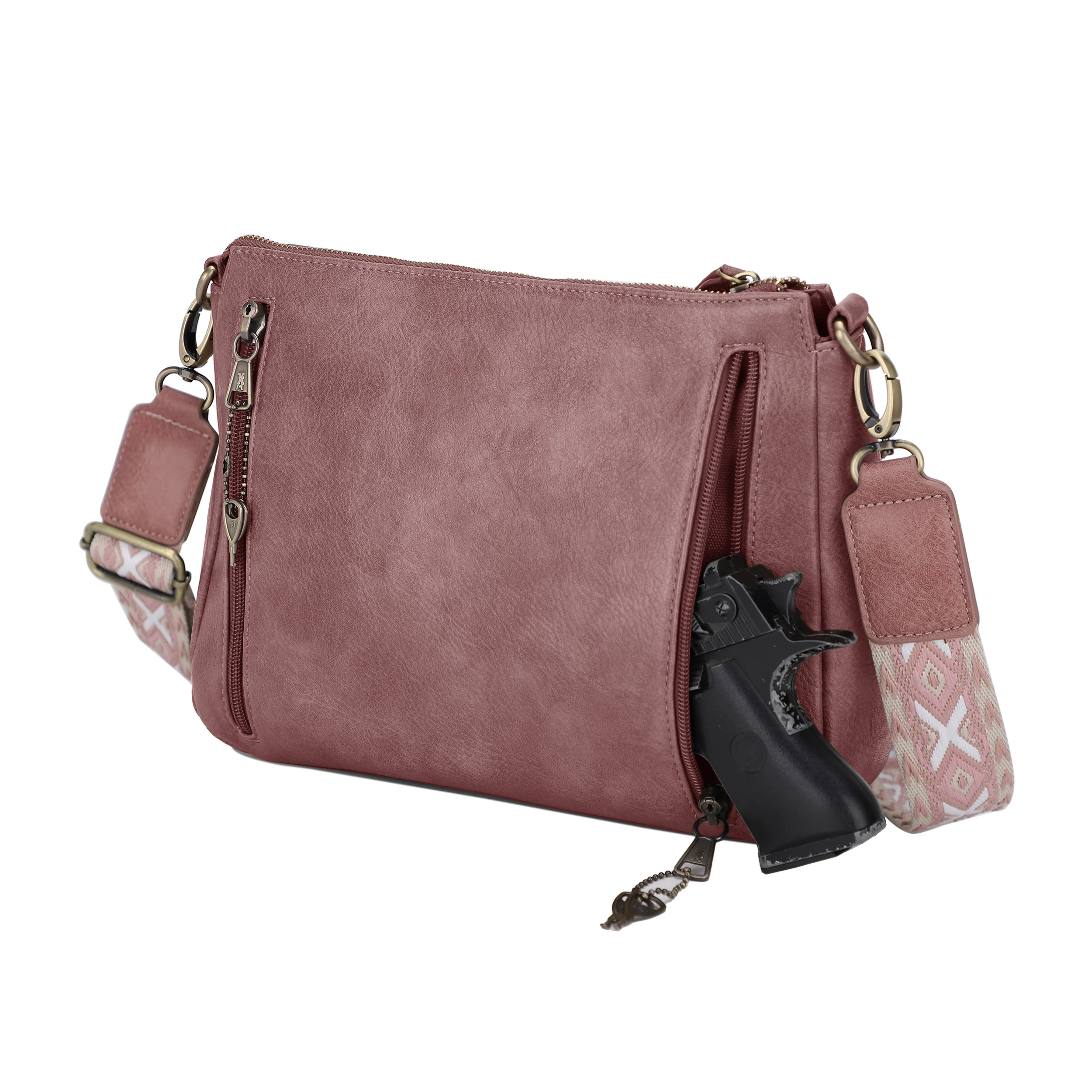 Hudson Concealed Carry Zip Crossbody Bag - Image 45