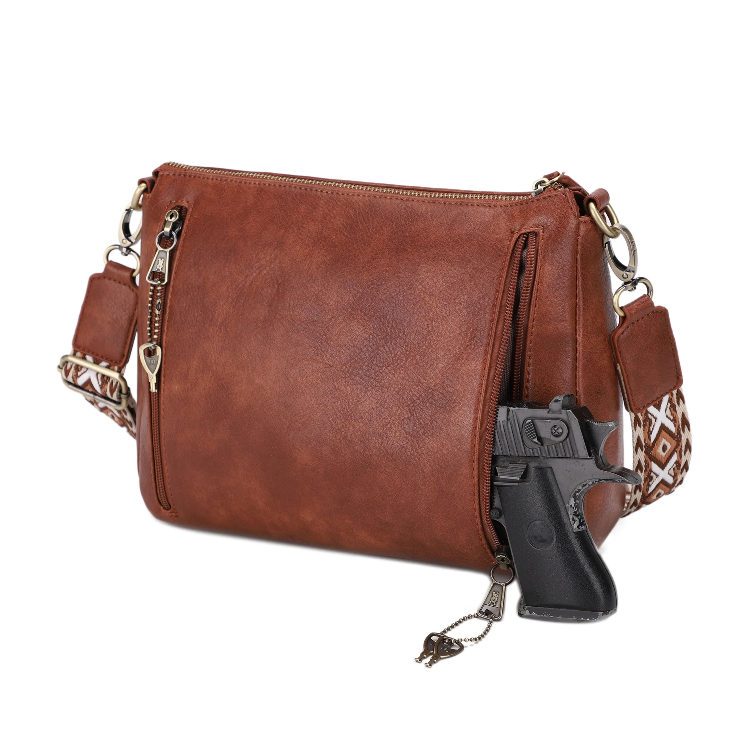 Hudson Concealed Carry Zip Crossbody Bag - Image 7