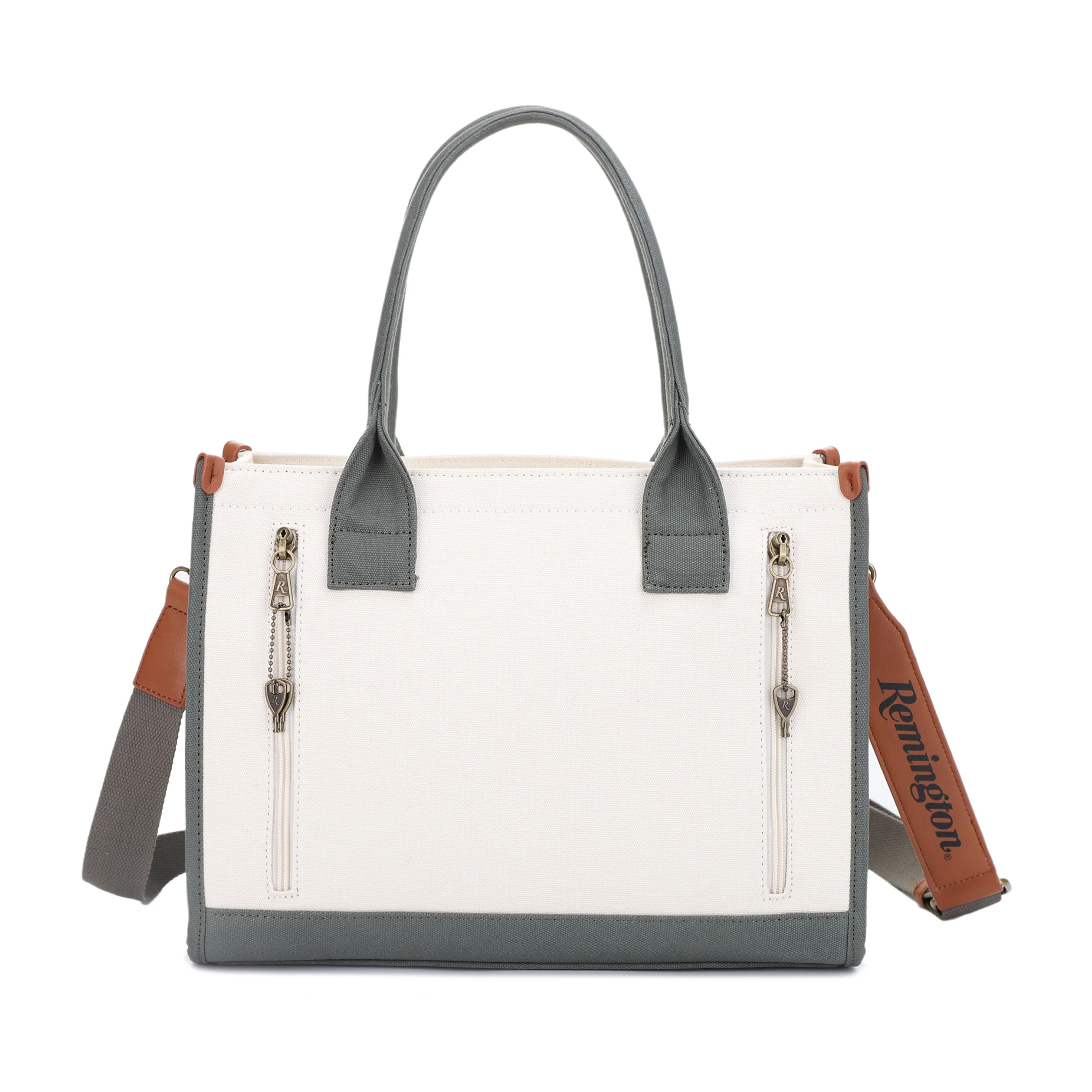 Remington Huntsville Concealed Carry Canvas Lock and Key Book Tote - Image 25