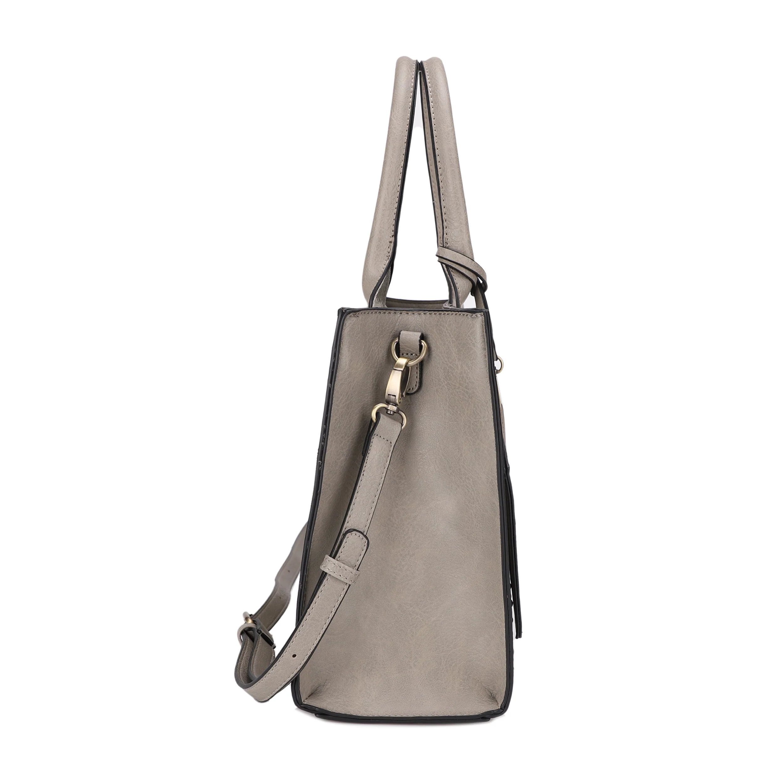 Kate Concealed Carry Lock and Key Satchel with Coin Pouch - Image 11