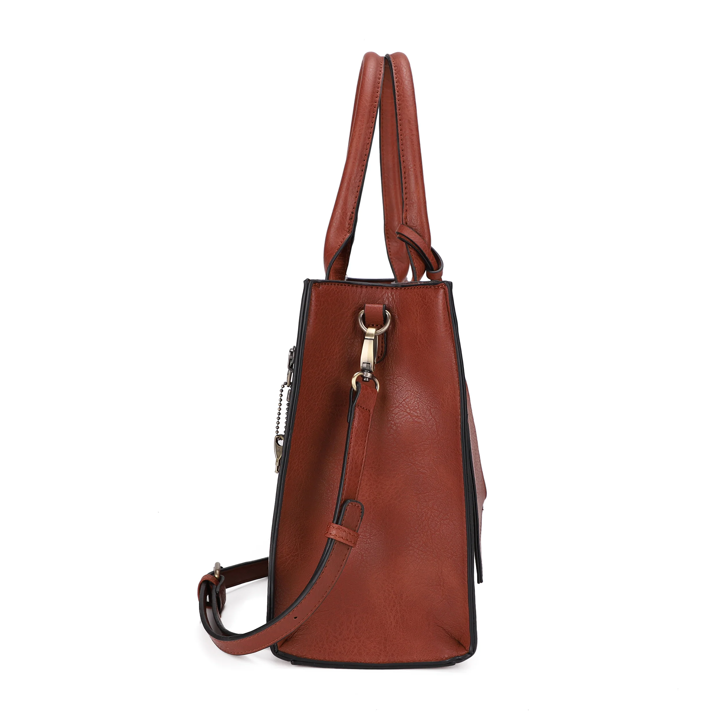 Kate Concealed Carry Lock and Key Satchel with Coin Pouch - Image 20