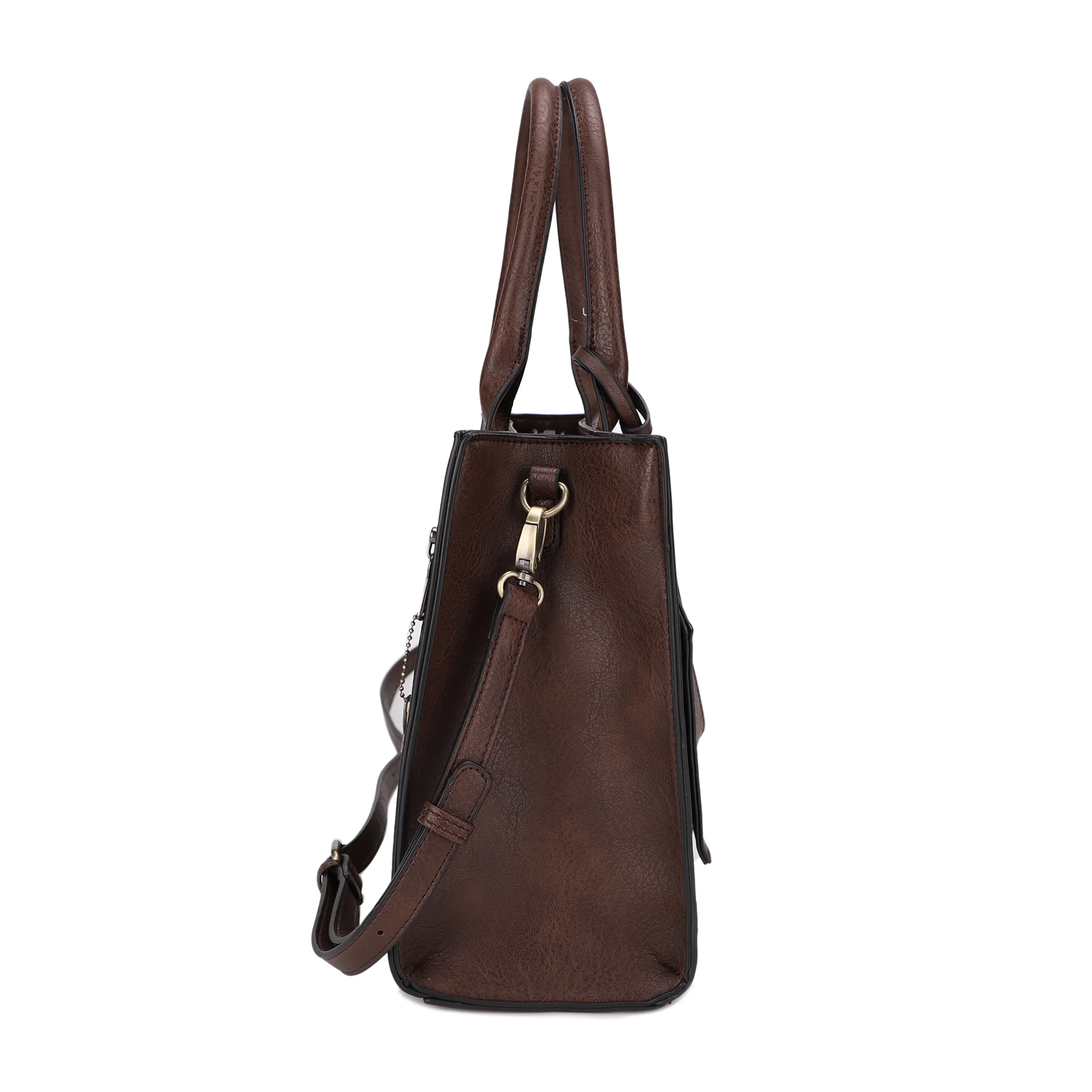 Kate Concealed Carry Lock and Key Satchel with Coin Pouch - Image 28