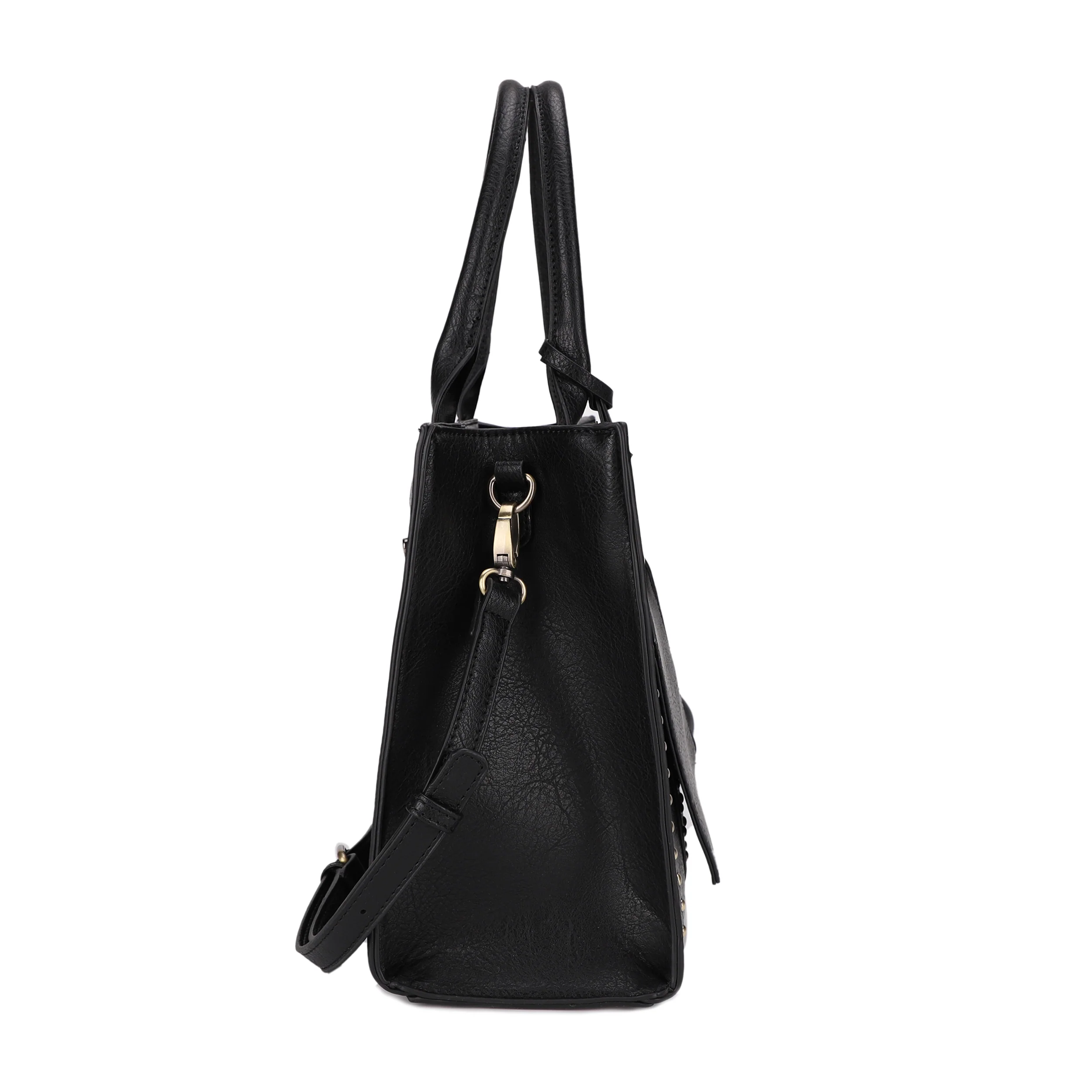 Kate Concealed Carry Lock and Key Satchel with Coin Pouch - Image 3