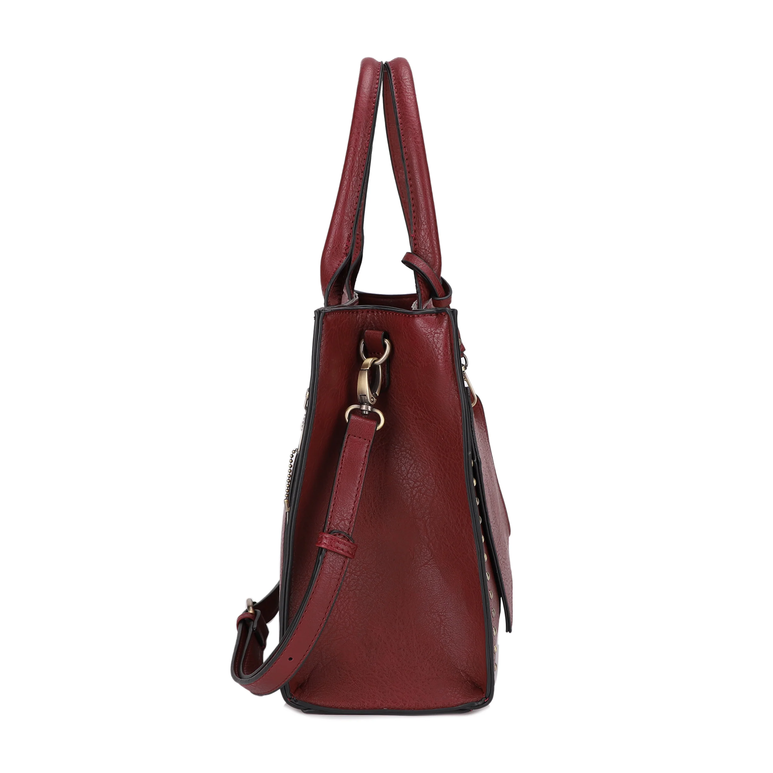 Kate Concealed Carry Lock and Key Satchel with Coin Pouch - Image 36