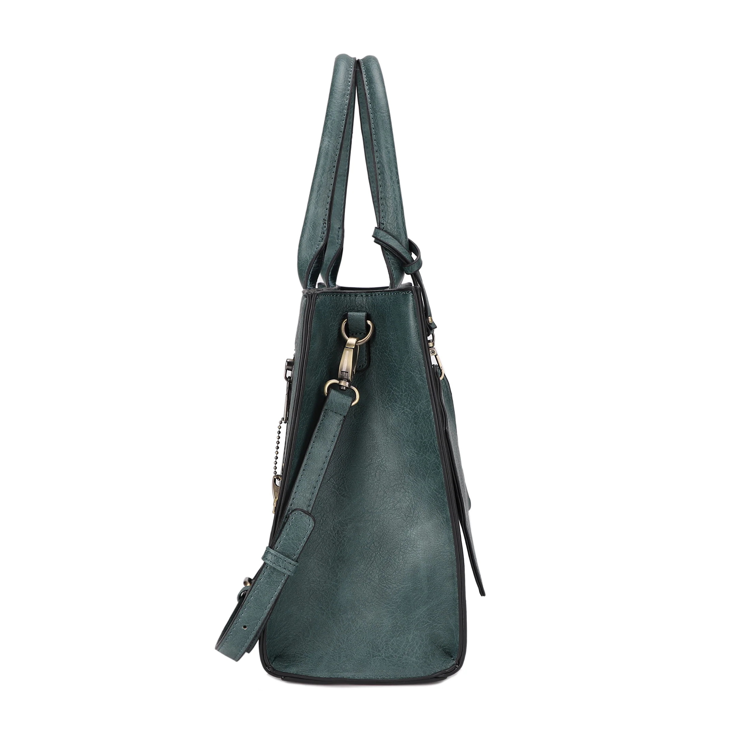 Kate Concealed Carry Lock and Key Satchel with Coin Pouch - Image 44