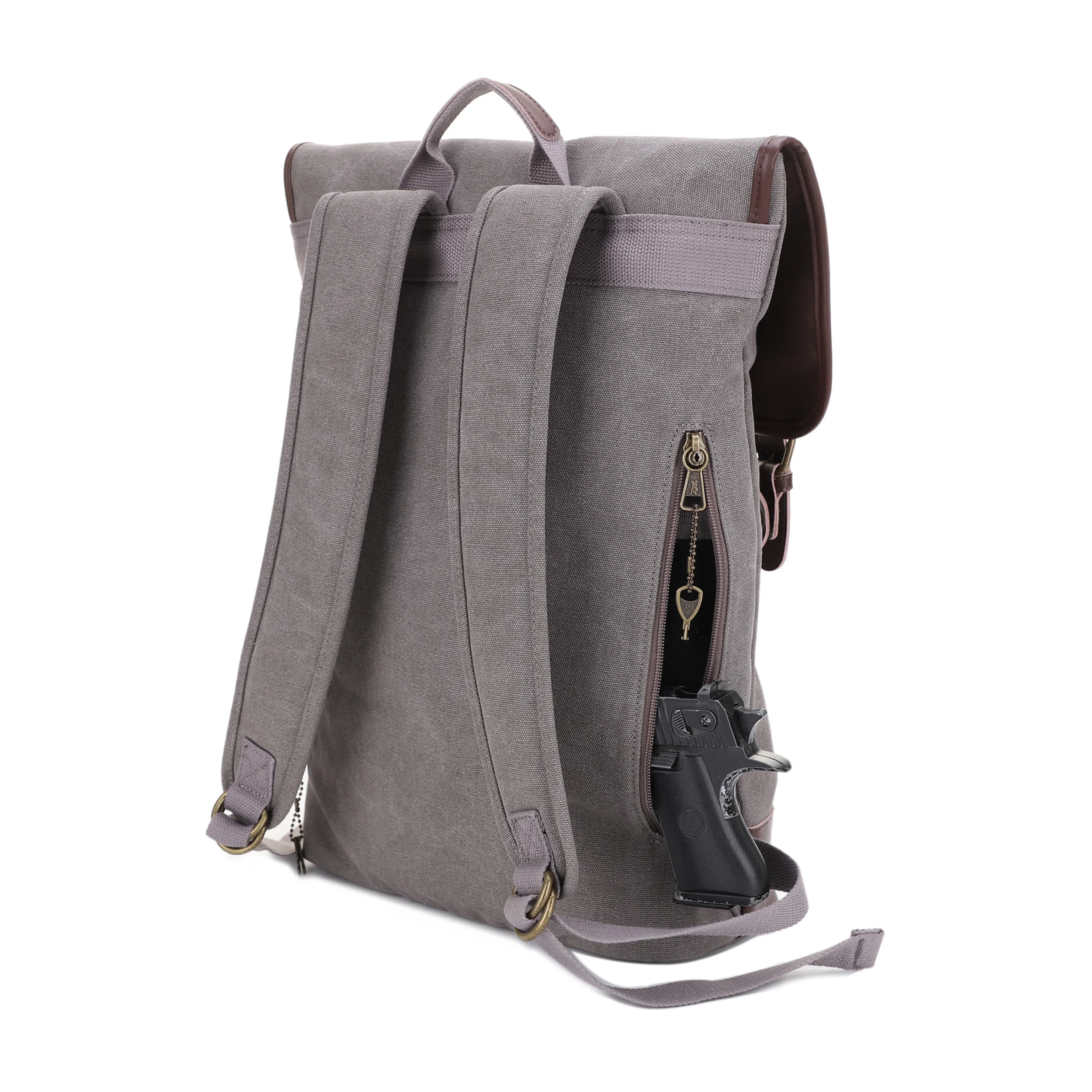 Lassen Unisex Concealed Carry Laptop Backpack - Image 35