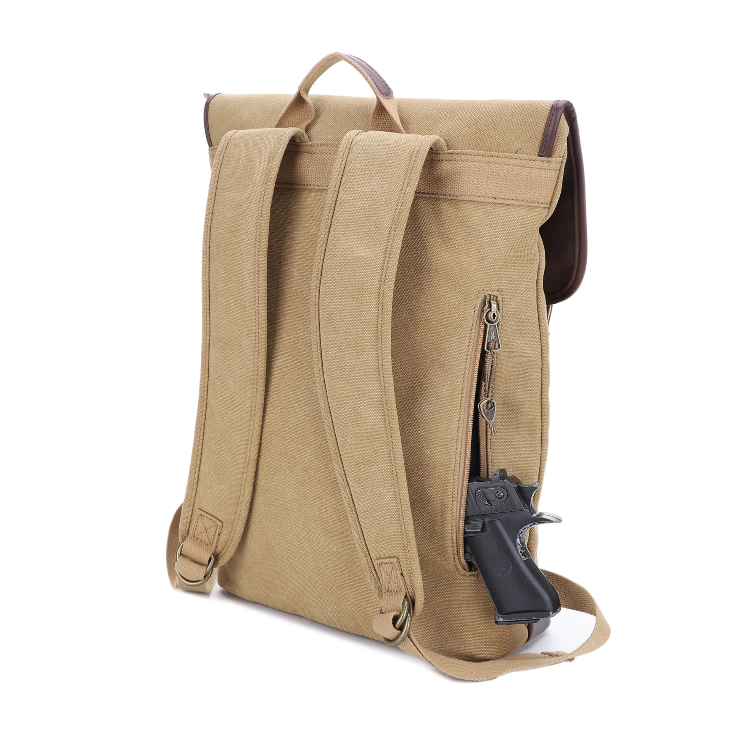 Lassen Unisex Concealed Carry Laptop Backpack - Image 8