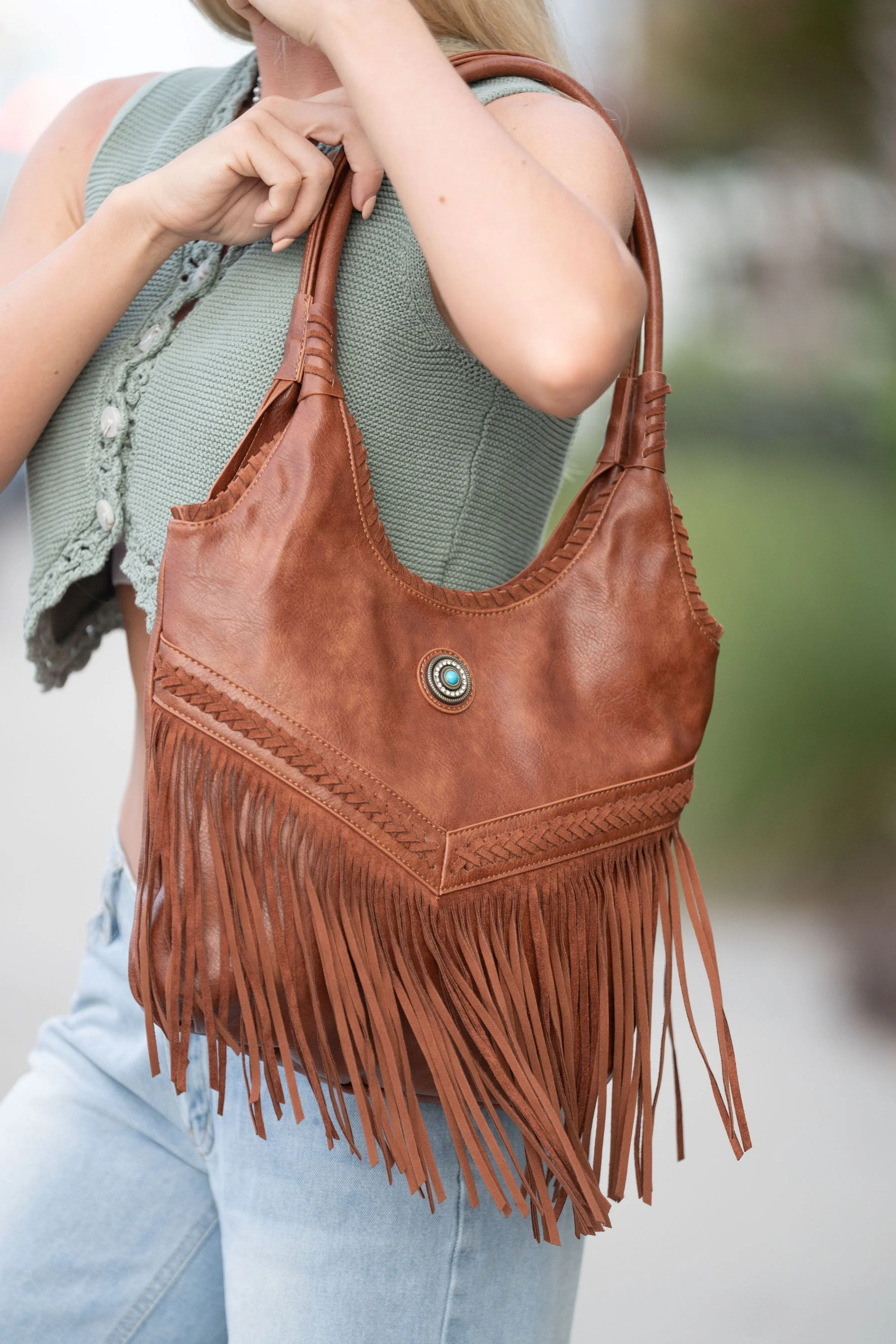 Liberty Fringe Concealed Carry Tote Bag - Image 2