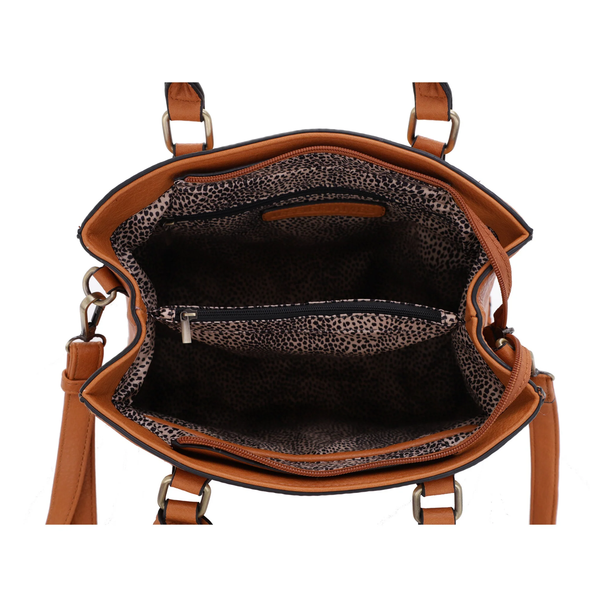 Lioness Concealed Carry Satchel Bag with Tassel - Image 22