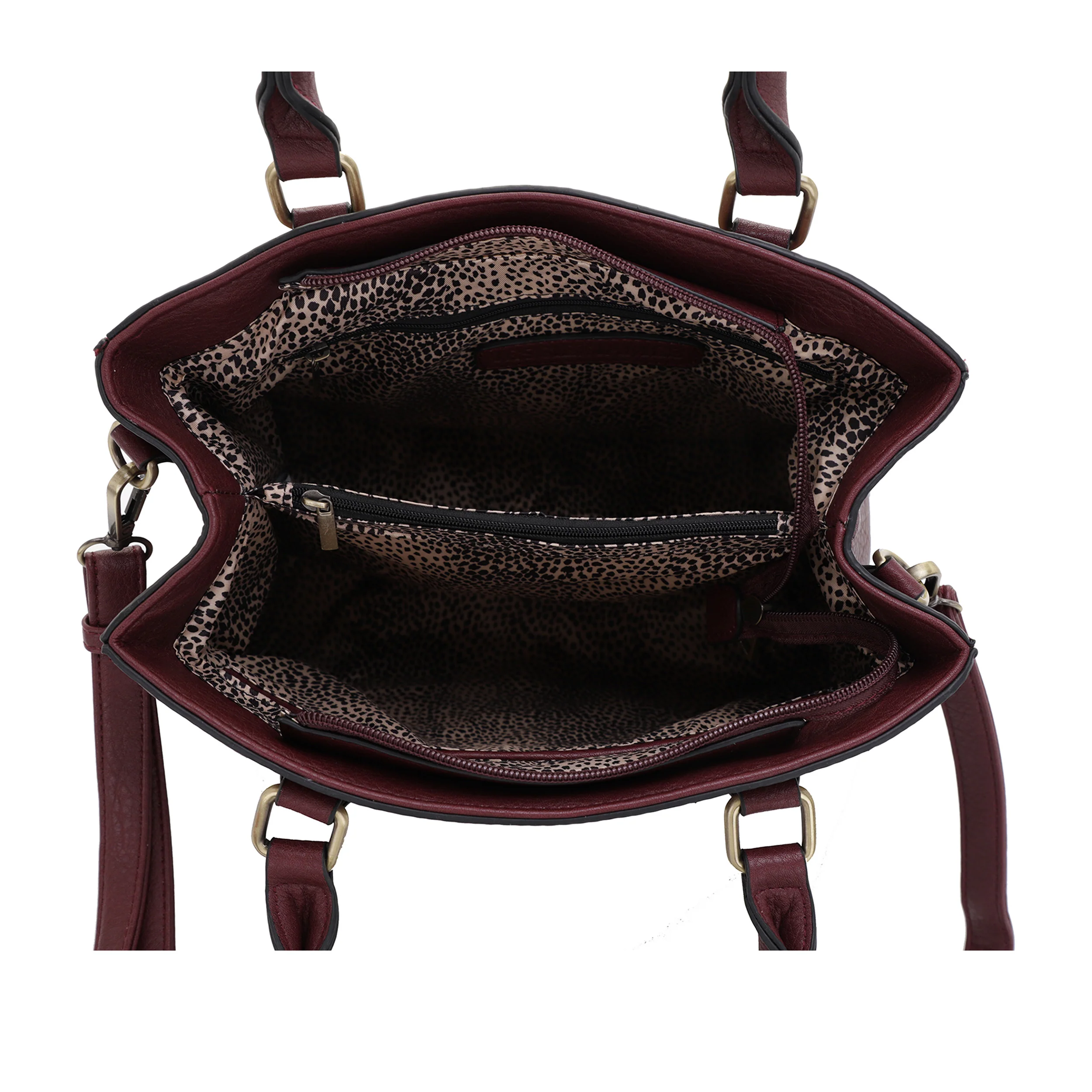 Lioness Concealed Carry Satchel Bag with Tassel - Image 5
