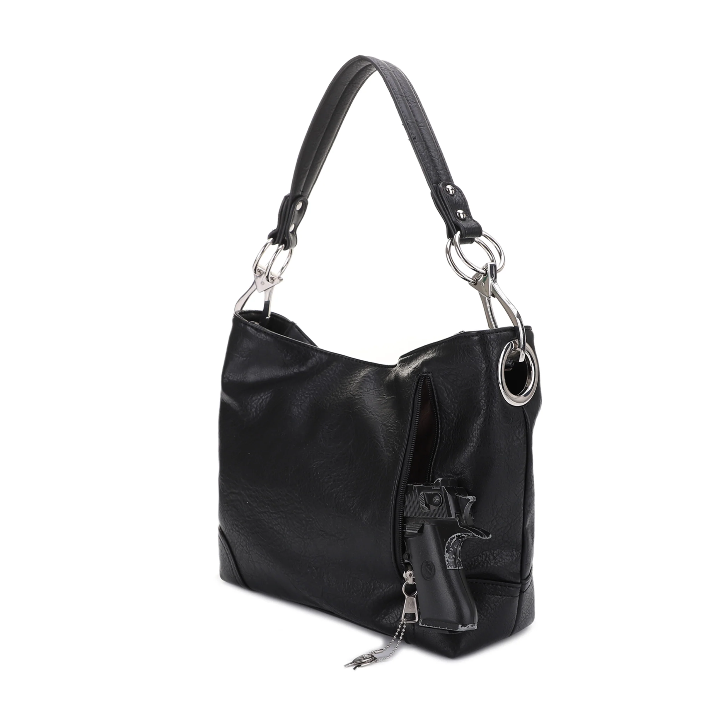Lydia Lock and Key Hobo Shoulder Bag - Image 10