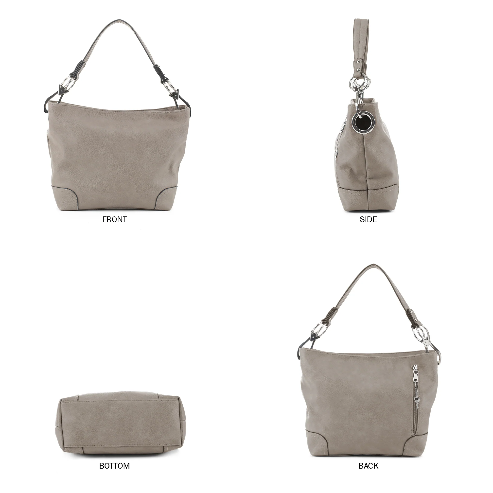 Lydia Lock and Key Hobo Shoulder Bag - Image 17