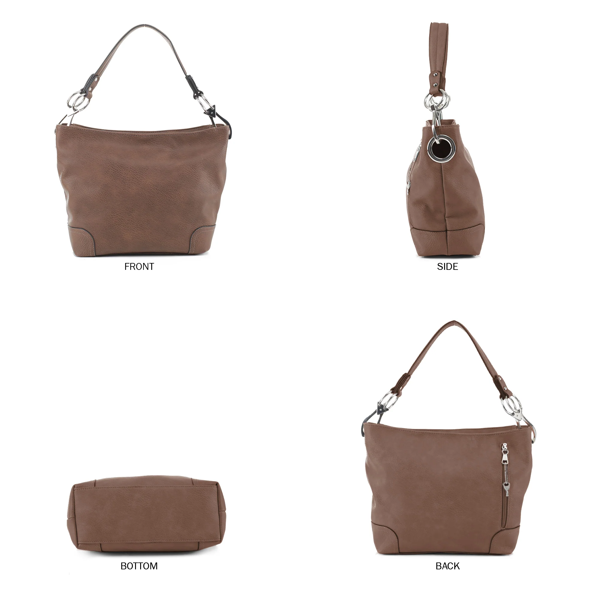 Lydia Lock and Key Hobo Shoulder Bag - Image 21
