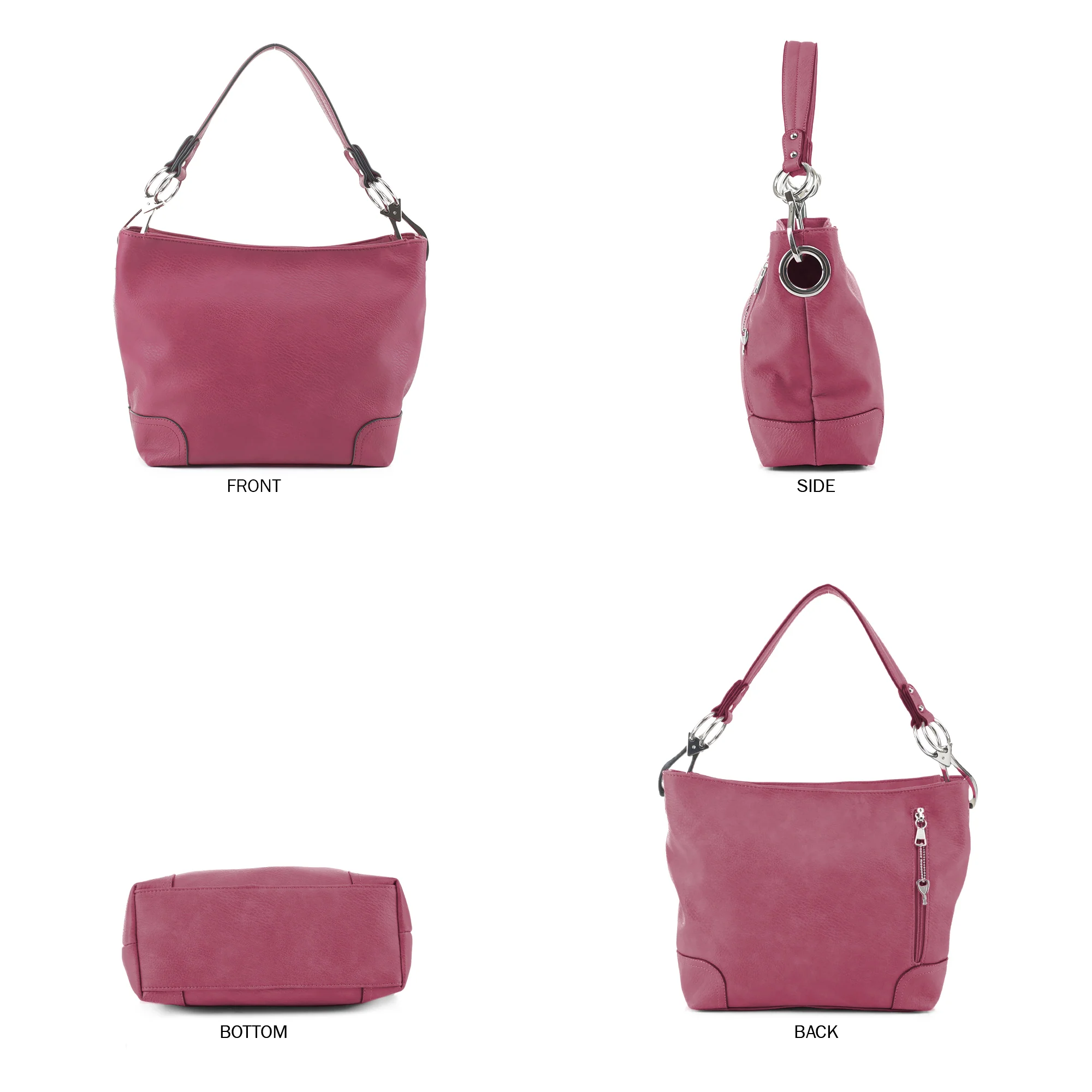 Lydia Lock and Key Hobo Shoulder Bag - Image 26