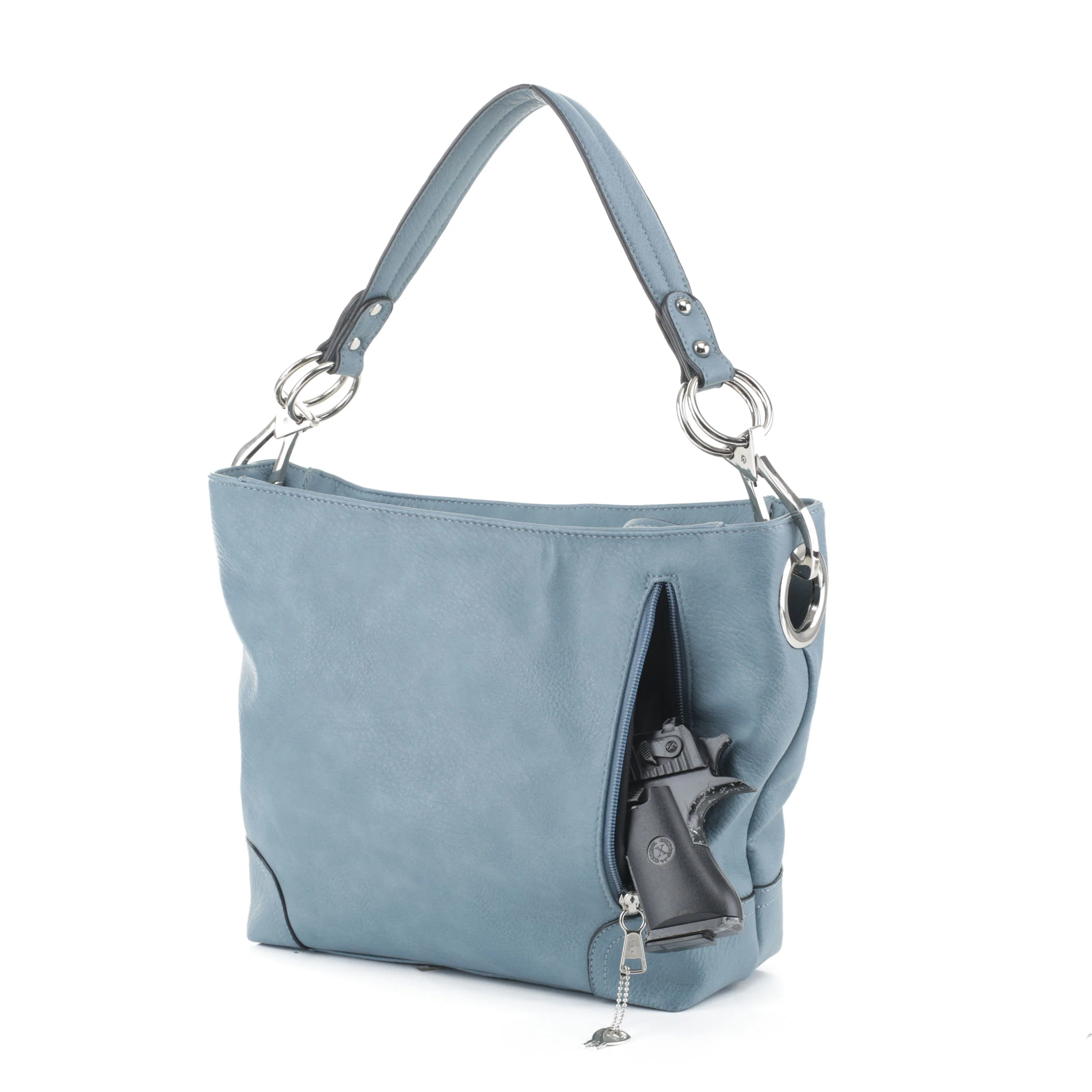 Lydia Lock and Key Hobo Shoulder Bag - Image 30