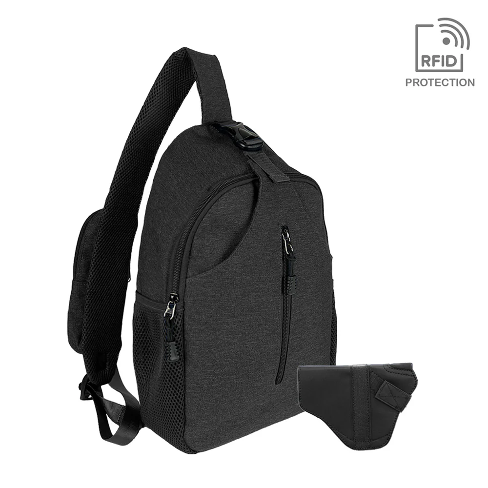 Kyle Minimalist Sling Shoulder Concealed Backpack - Image 9