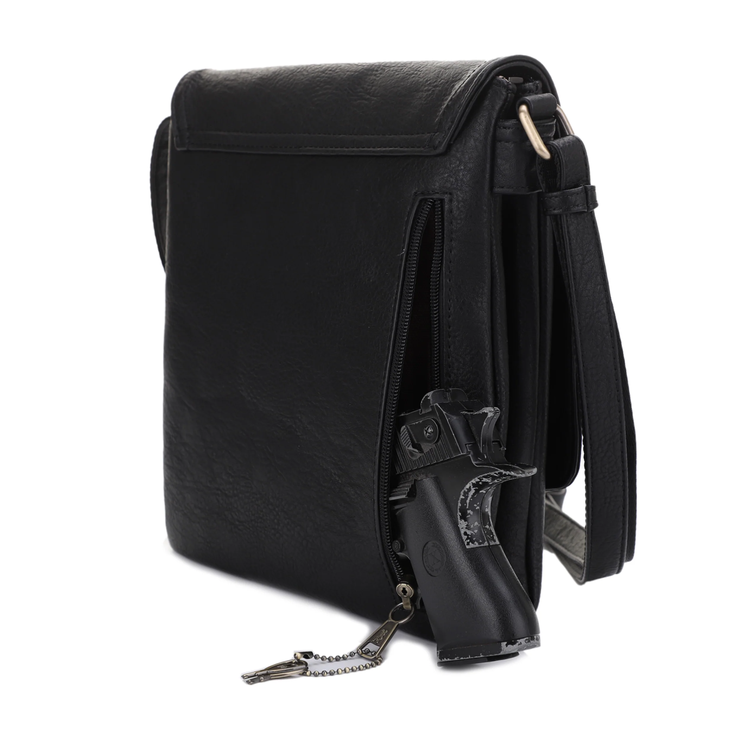 Nora Concealed Carry Lock and Key Crossbody - Image 8