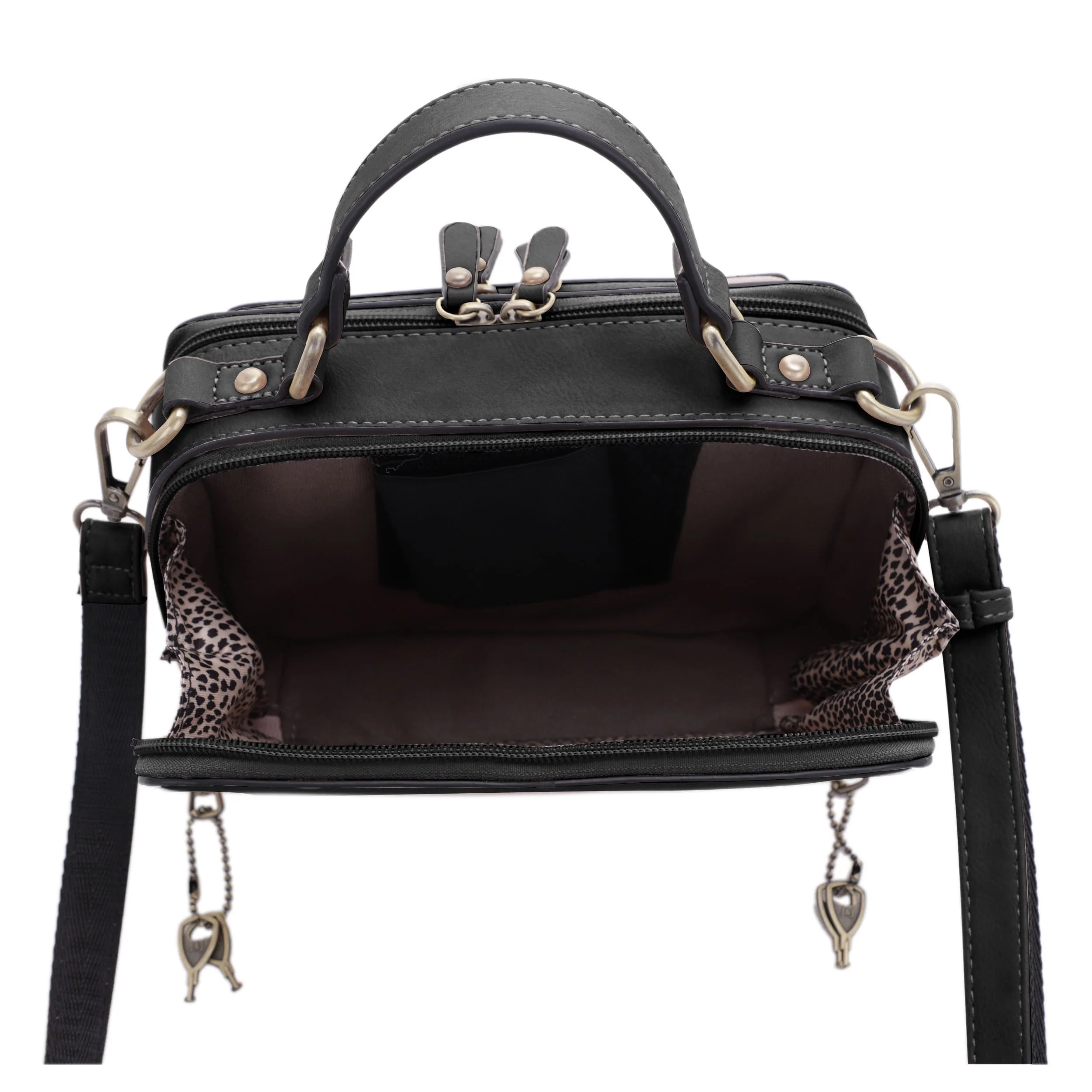 Pandora Compact Concealed Carry Crossbody Satchel Purse - Image 11