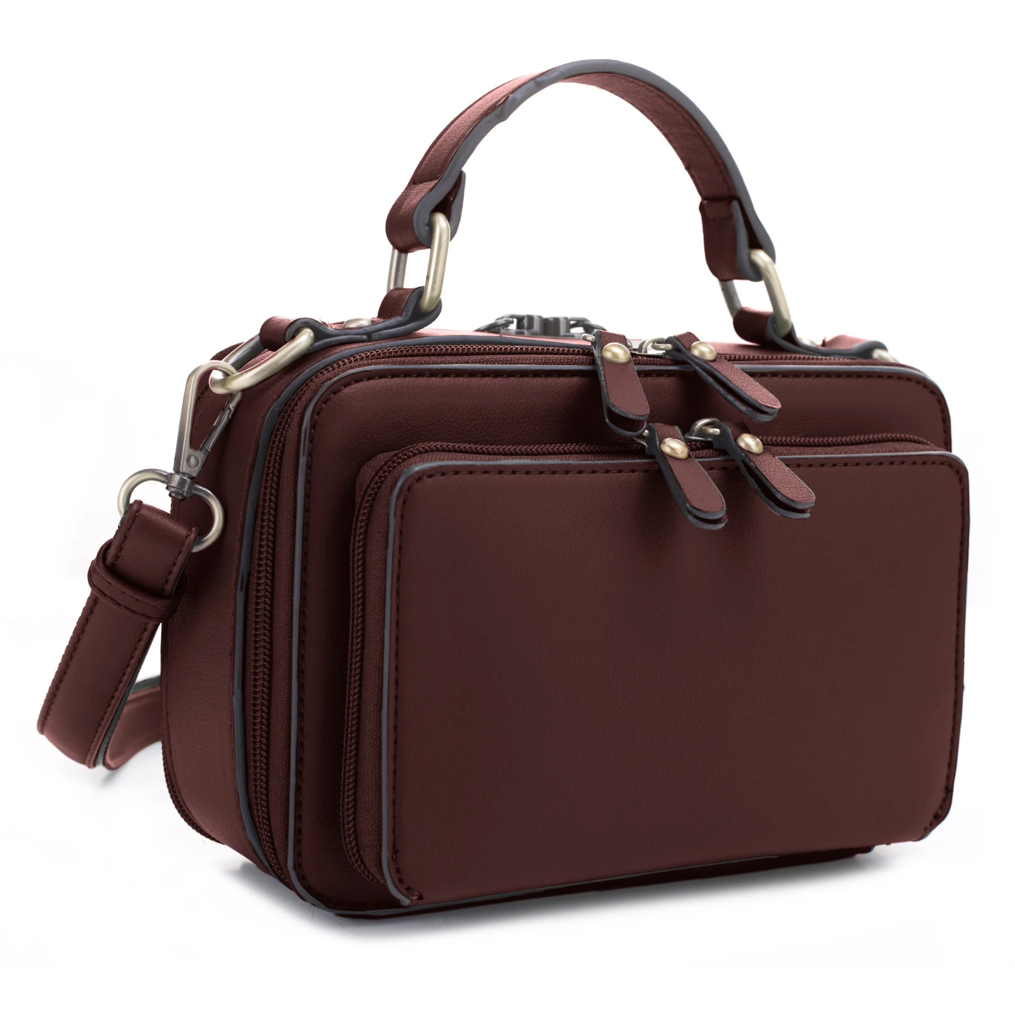Pandora Compact Concealed Carry Crossbody Satchel Purse - Image 23