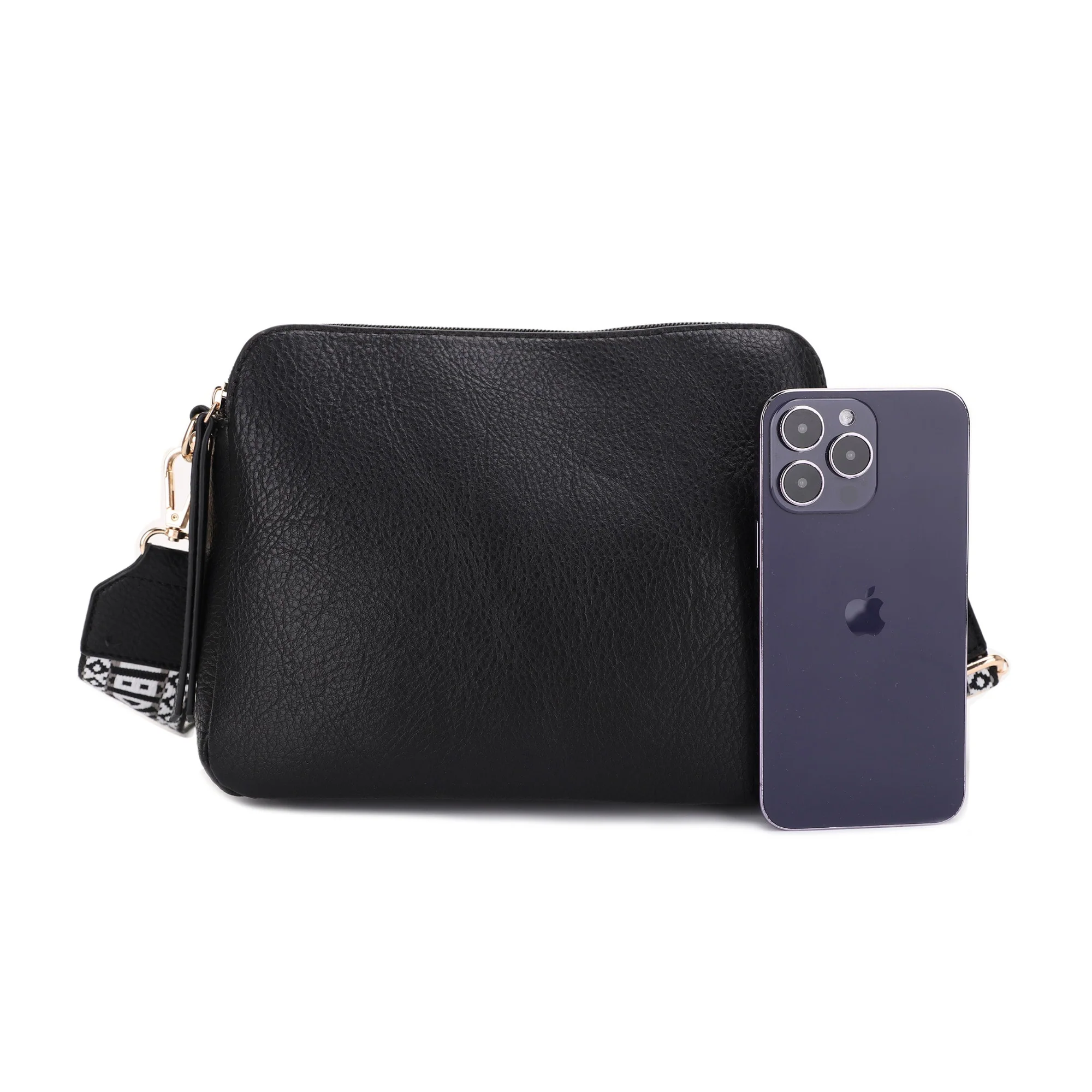 Rebecca Triple Compartment Lock and Key Concealed Carry Crossbody - Image 12