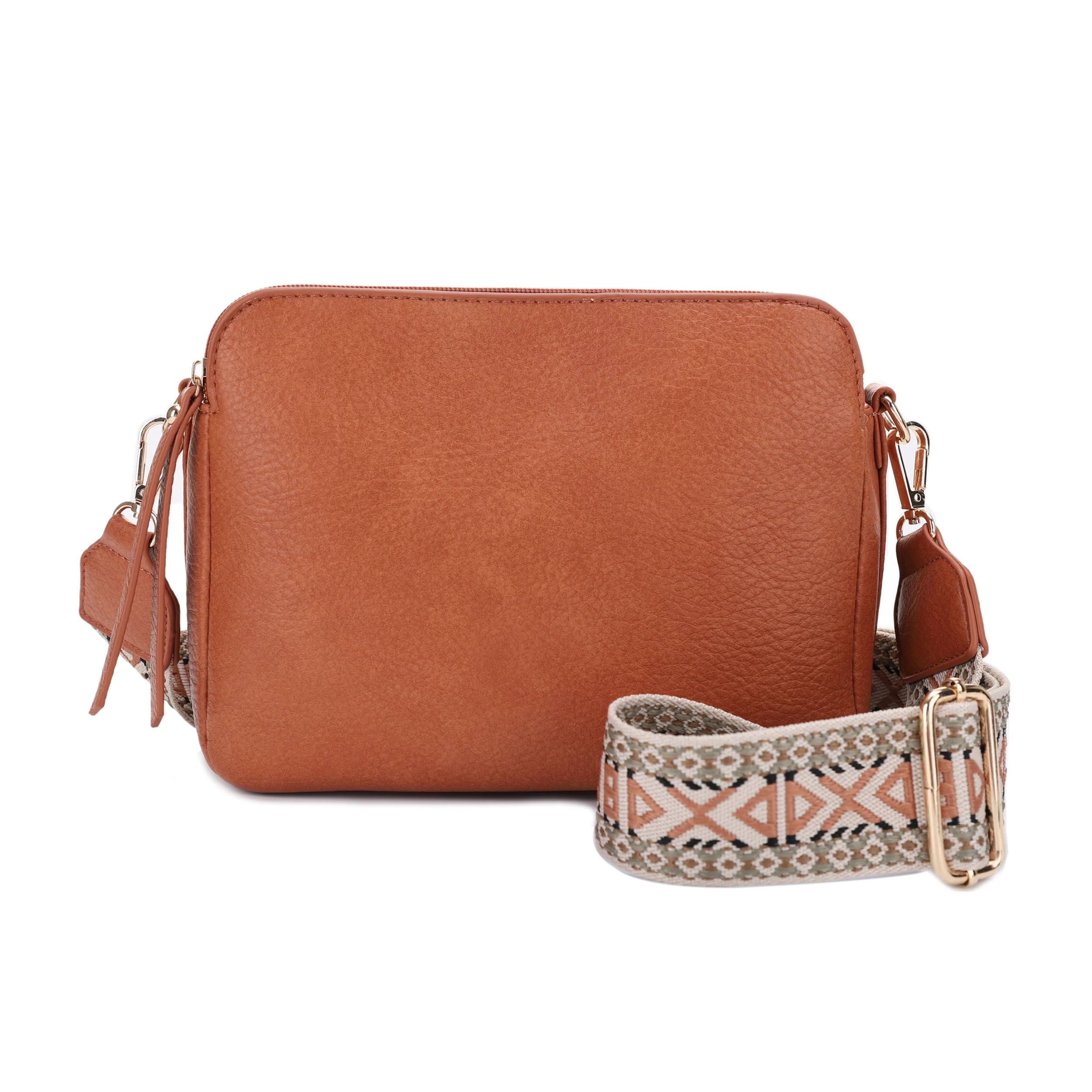 Rebecca Triple Compartment Lock and Key Concealed Carry Crossbody - Image 16