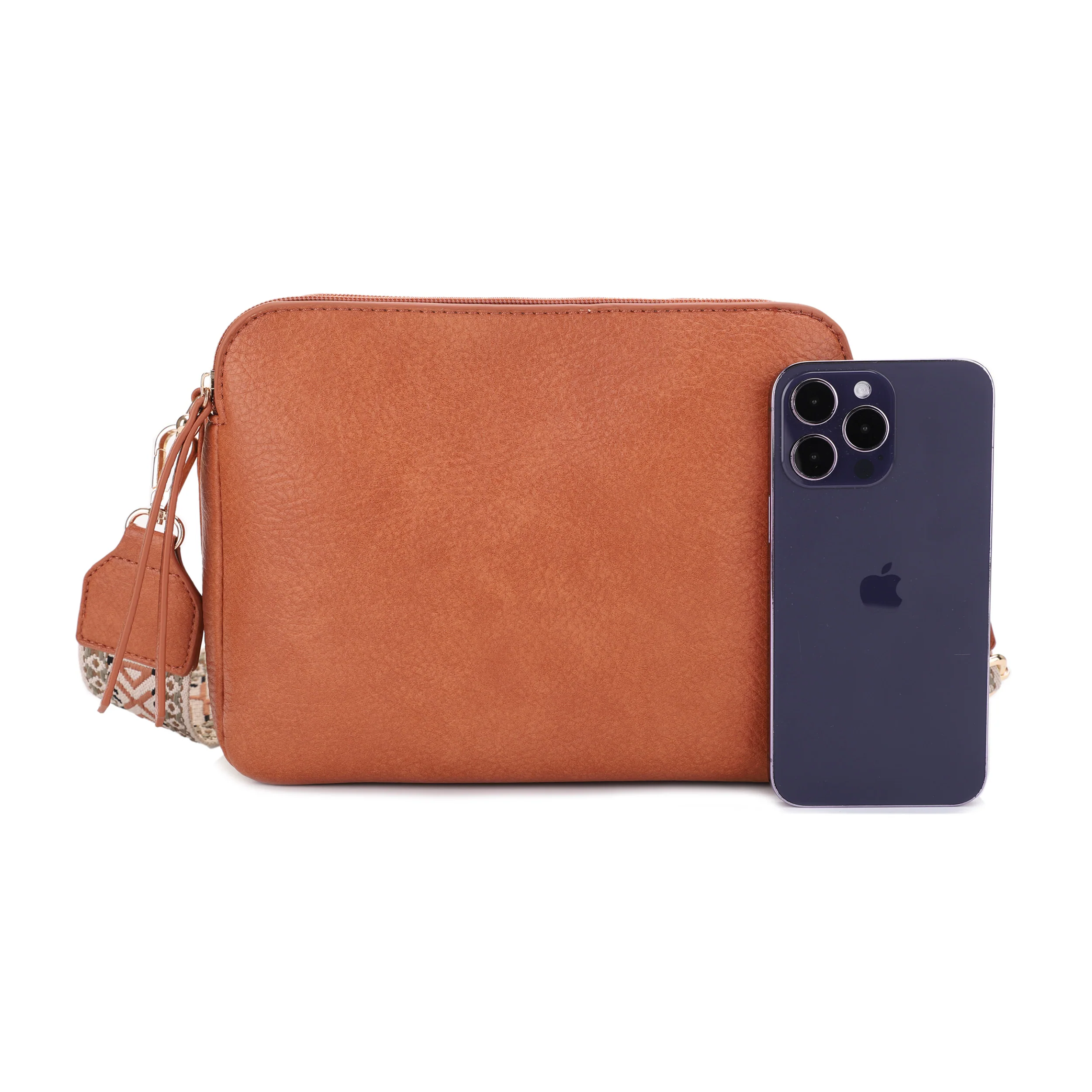 Rebecca Triple Compartment Lock and Key Concealed Carry Crossbody - Image 18