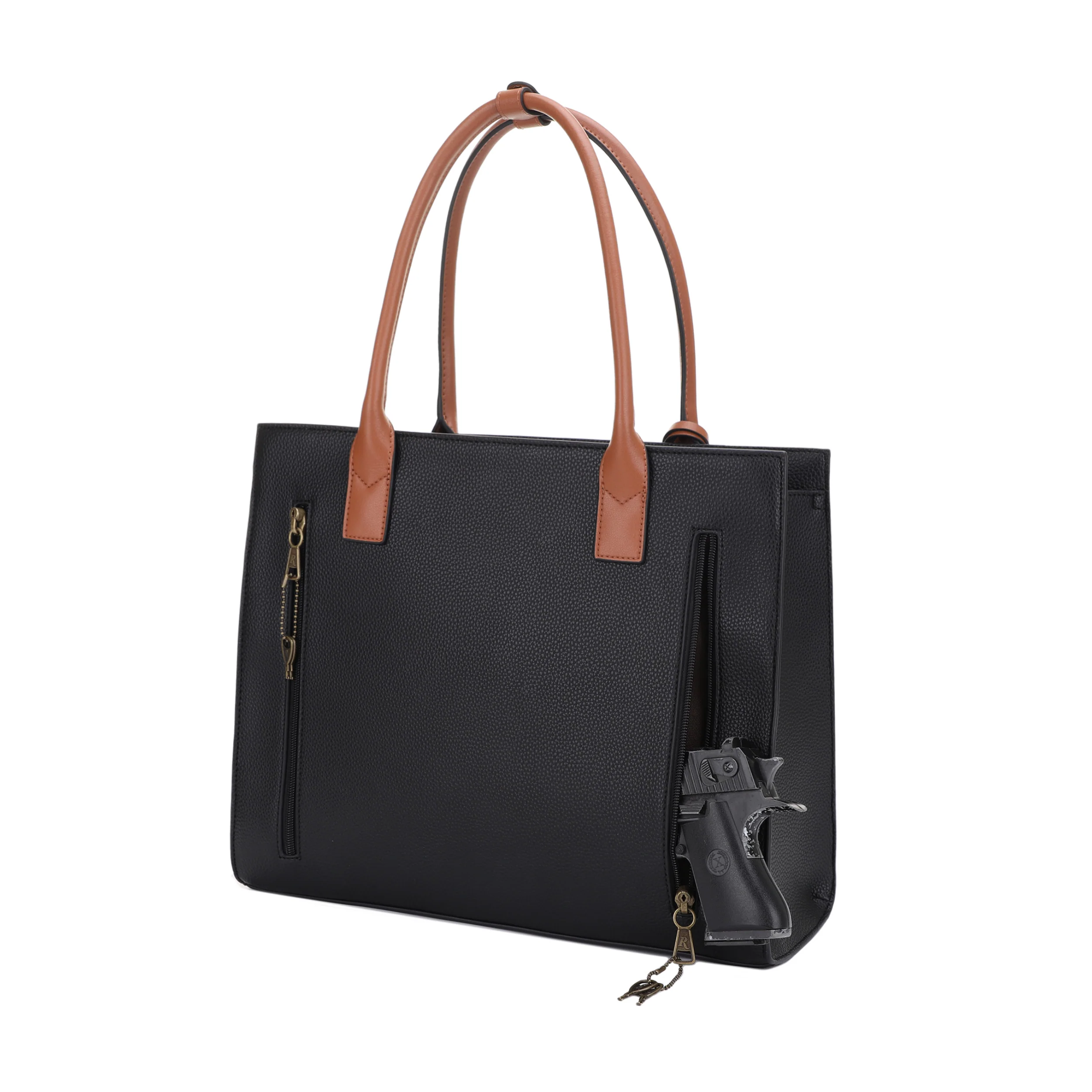 Remington Newport Concealed Carry Leather Tote - Image 13