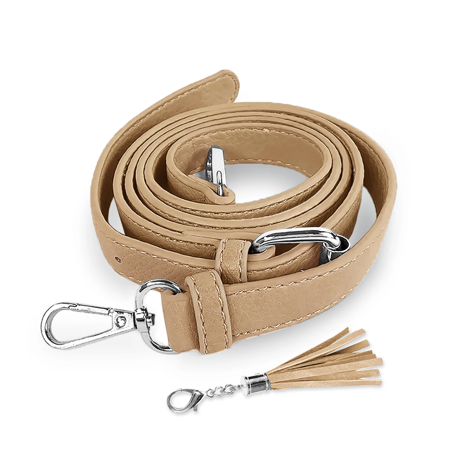 Replacement Shoulder Strap w/ Tassel - Silver Hardware - Image 11