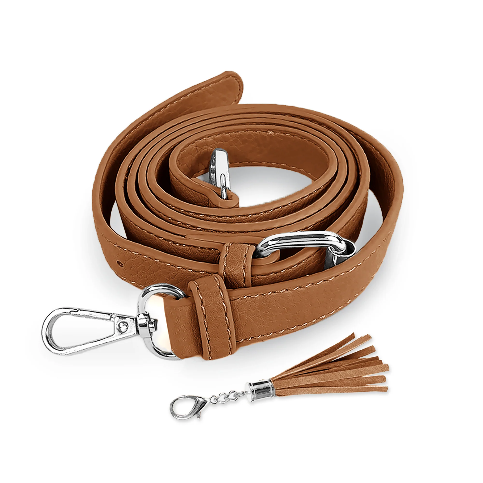 Replacement Shoulder Strap w/ Tassel - Silver Hardware - Image 5