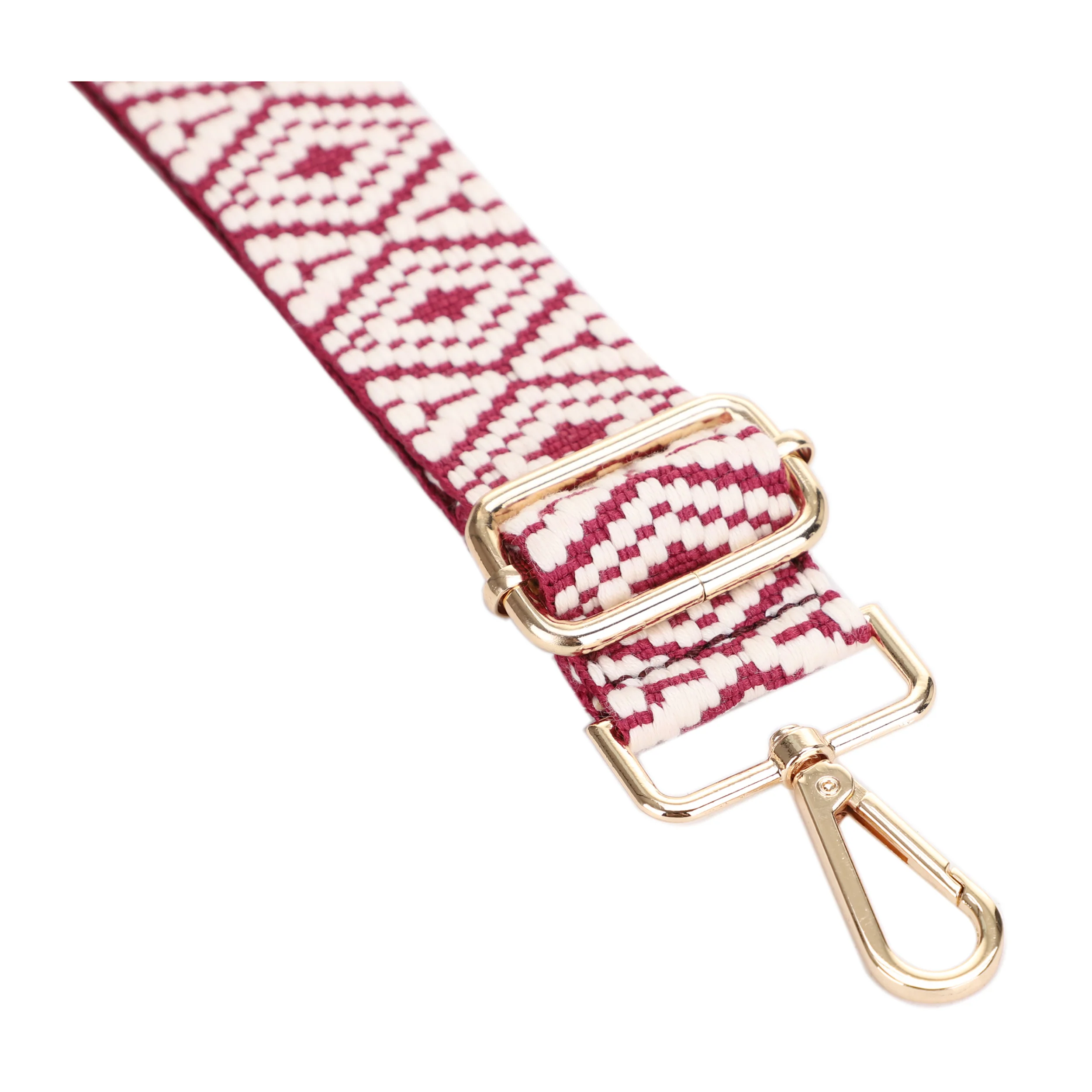 1.5 Inch Wide Replacement Webbing Strap with Gold Metal Hardware - Image 12