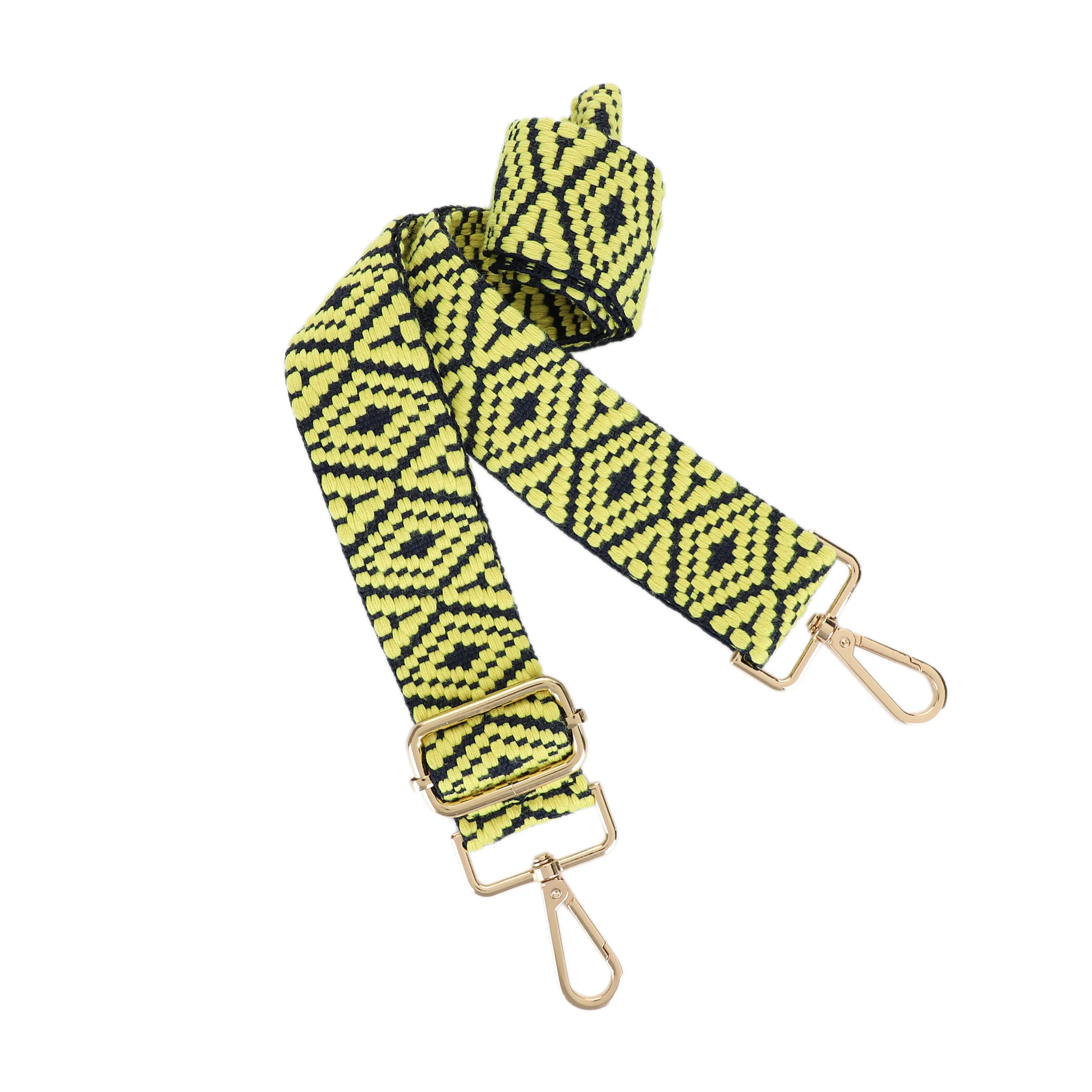 1.5 Inch Wide Replacement Webbing Strap with Gold Metal Hardware - Image 14