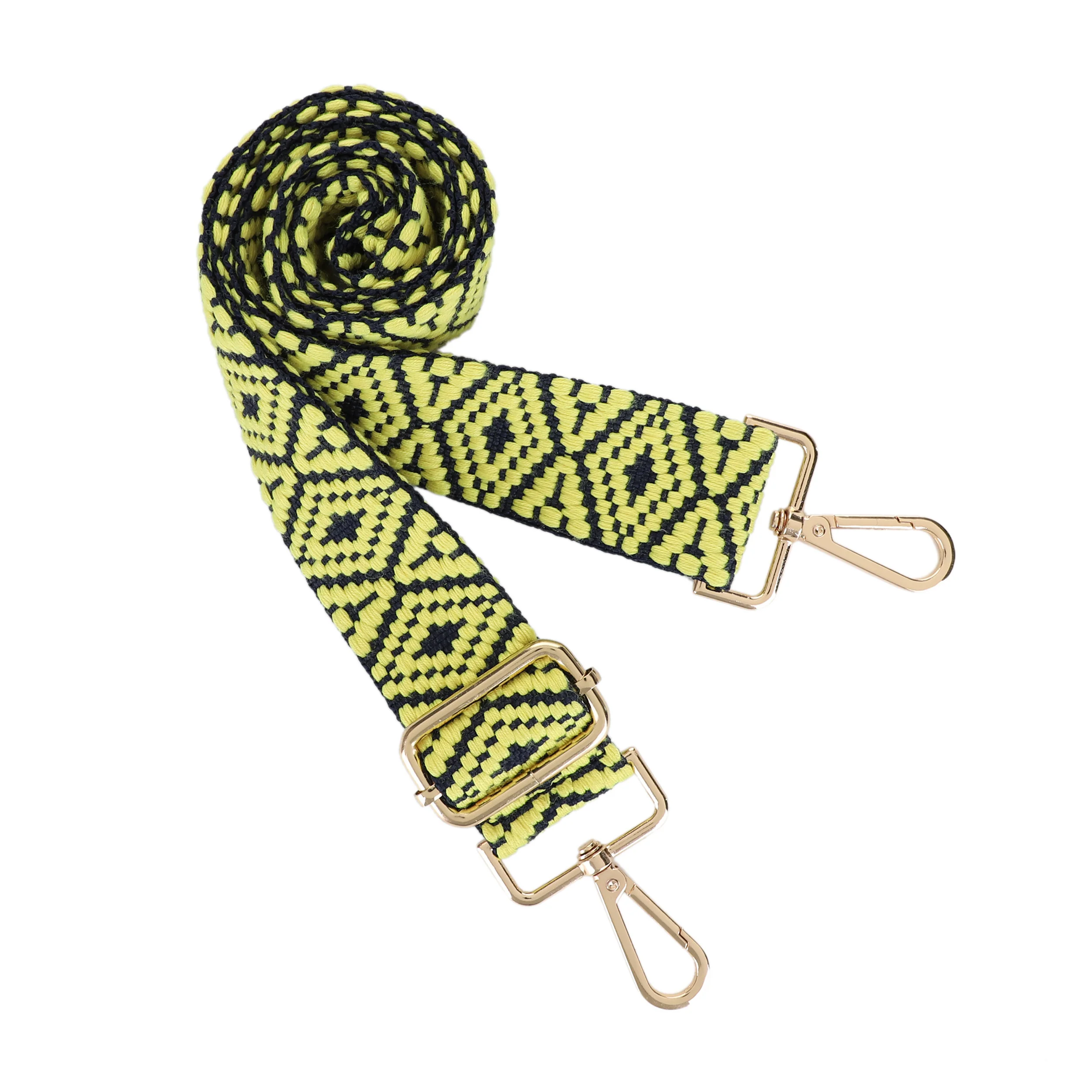 1.5 Inch Wide Replacement Webbing Strap with Gold Metal Hardware - Image 15