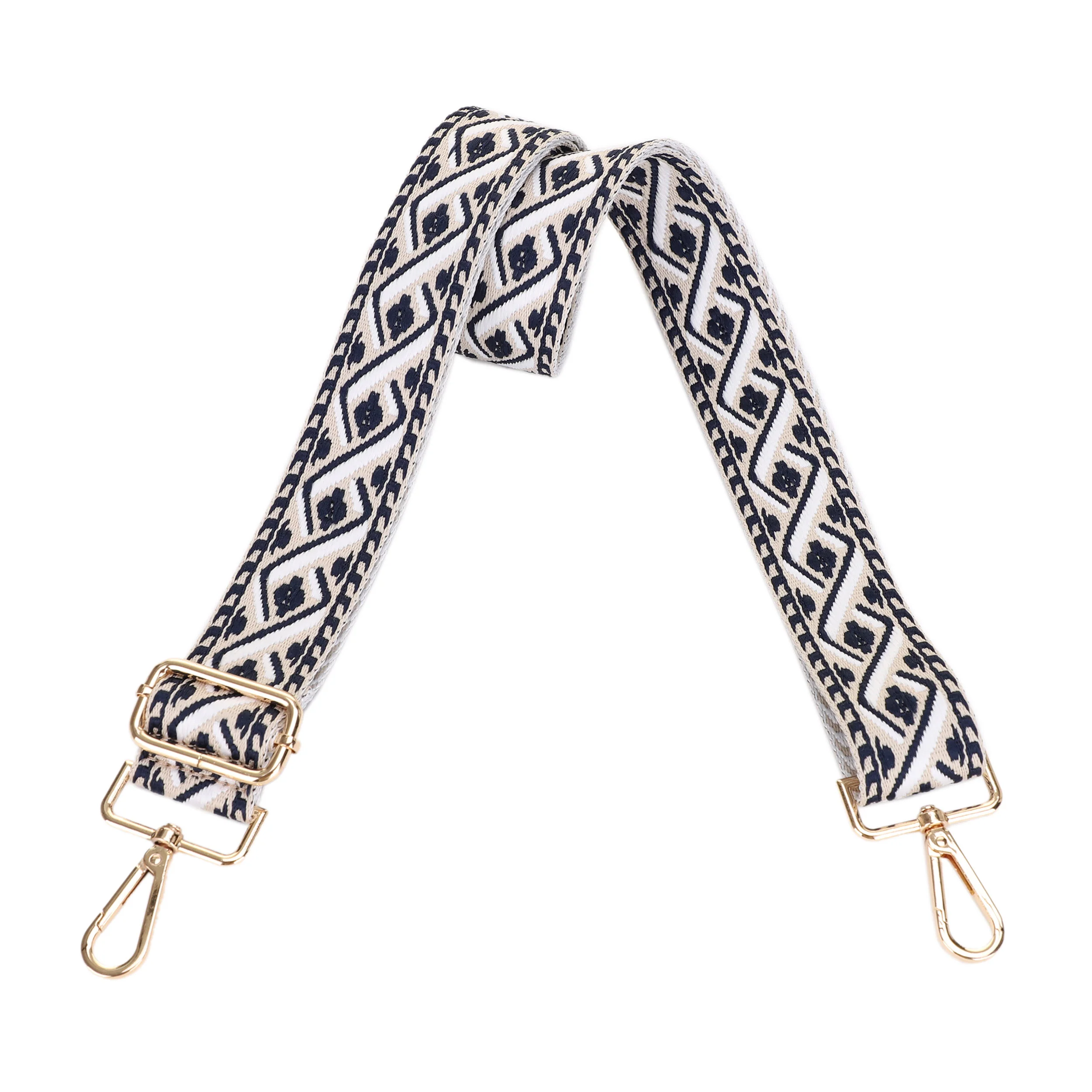 1.5 Inch Wide Replacement Webbing Strap with Gold Metal Hardware - Image 26
