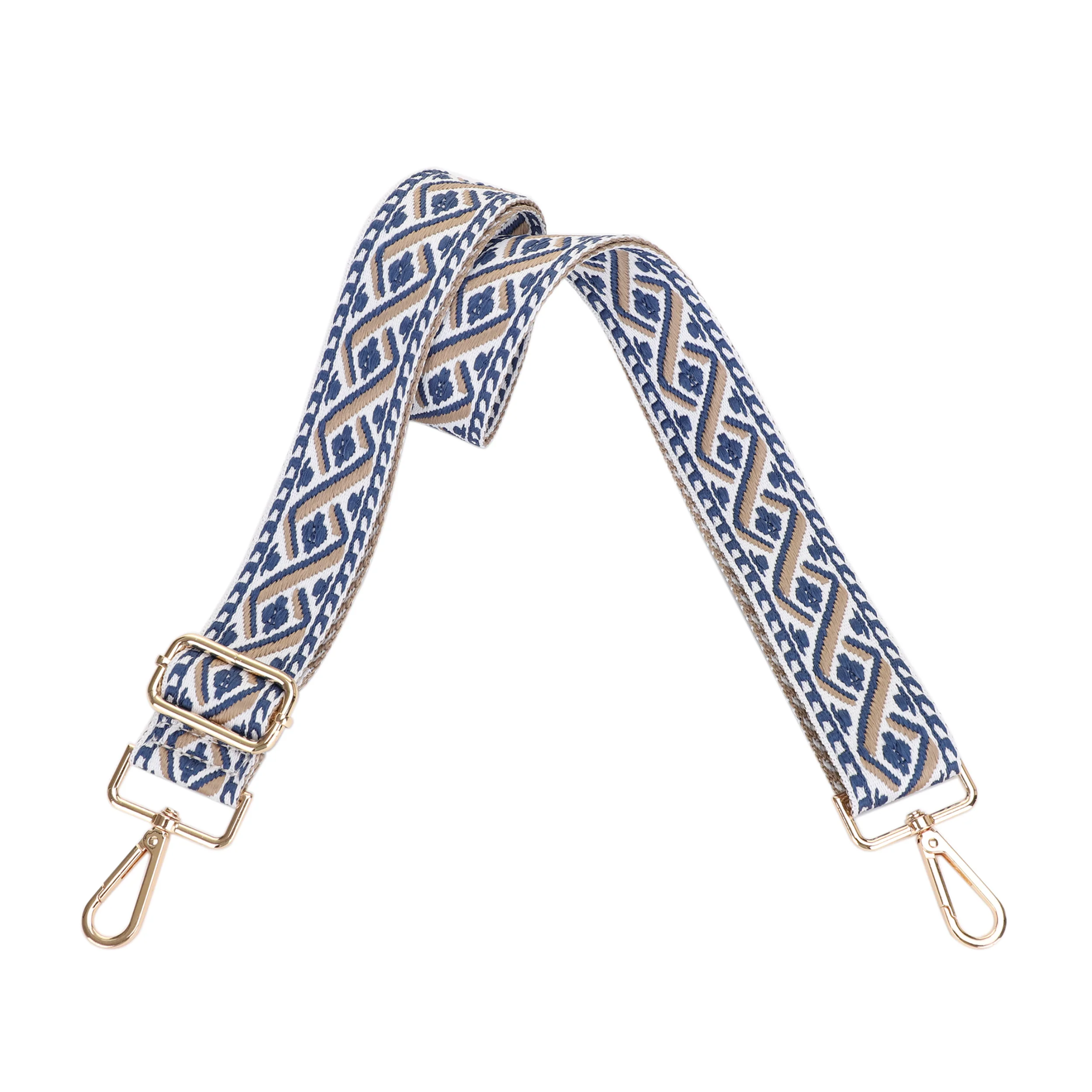 1.5 Inch Wide Replacement Webbing Strap with Gold Metal Hardware - Image 27