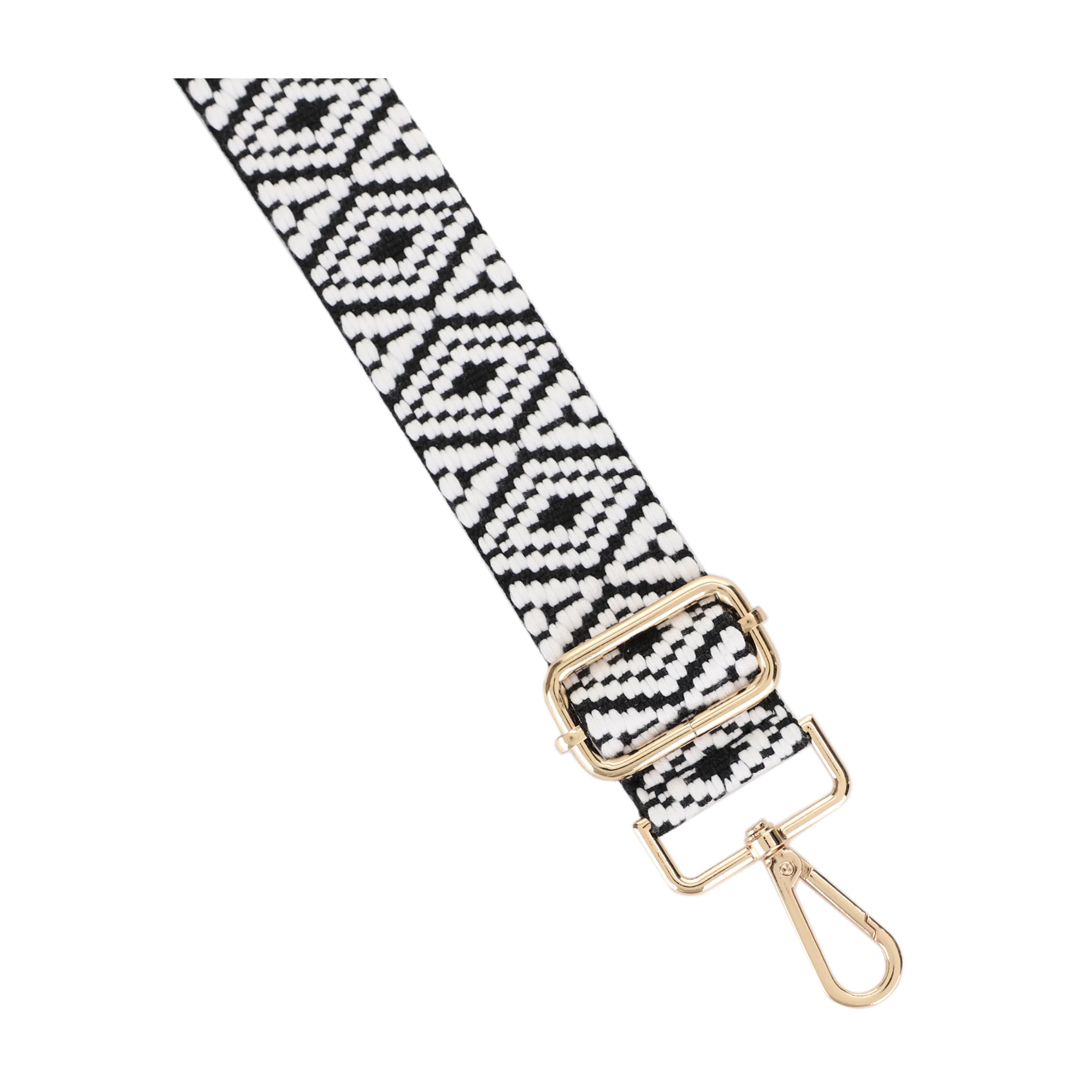 1.5 Inch Wide Replacement Webbing Strap with Gold Metal Hardware - Image 3