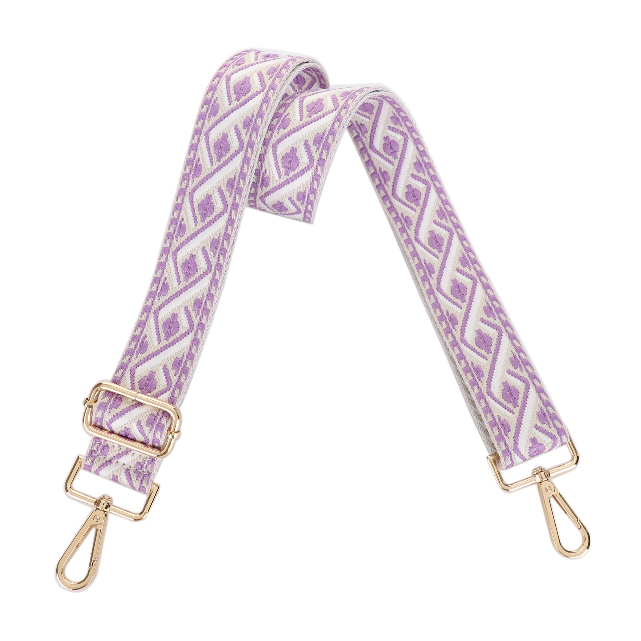 1.5 Inch Wide Replacement Webbing Strap with Gold Metal Hardware - Image 30