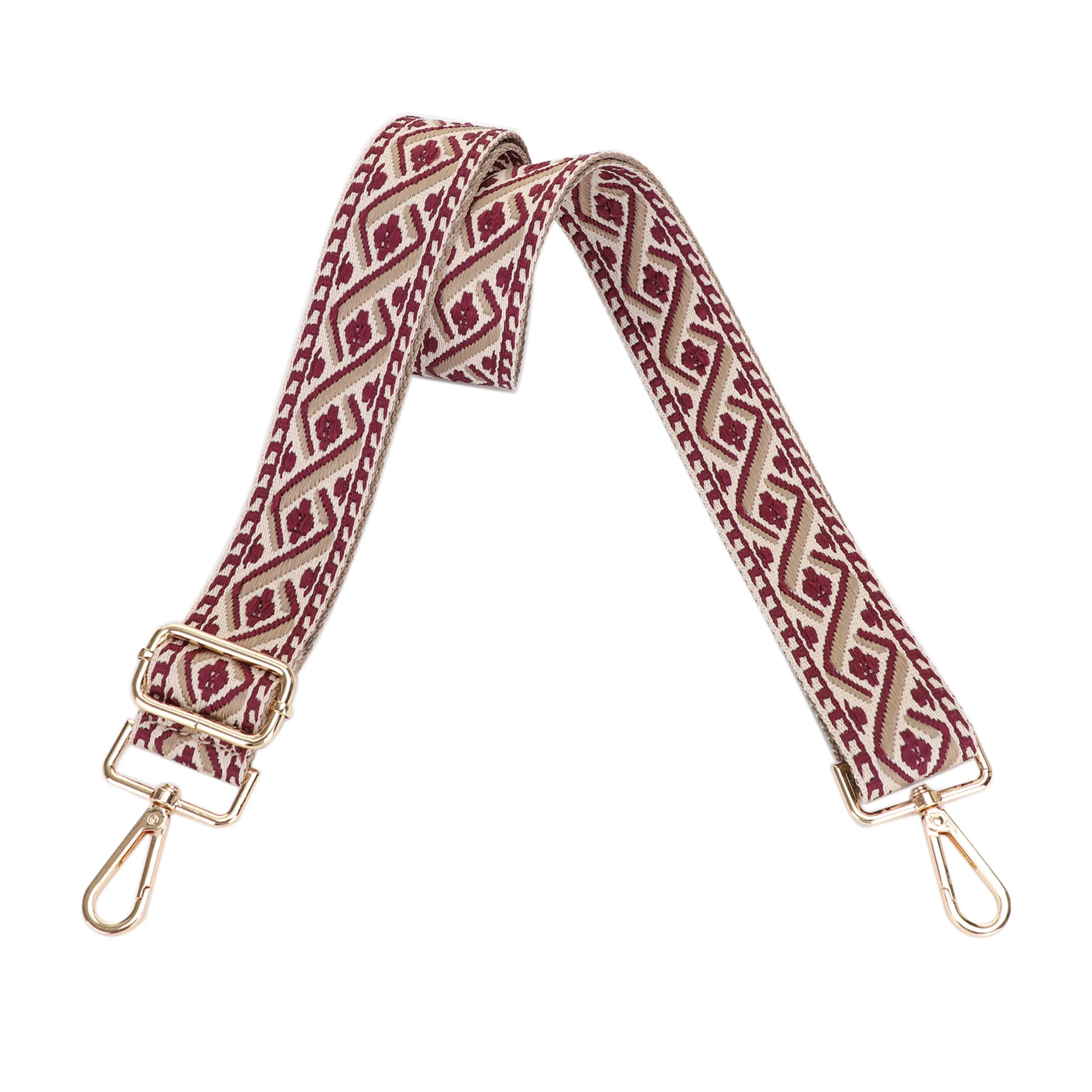 1.5 Inch Wide Replacement Webbing Strap with Gold Metal Hardware - Image 35