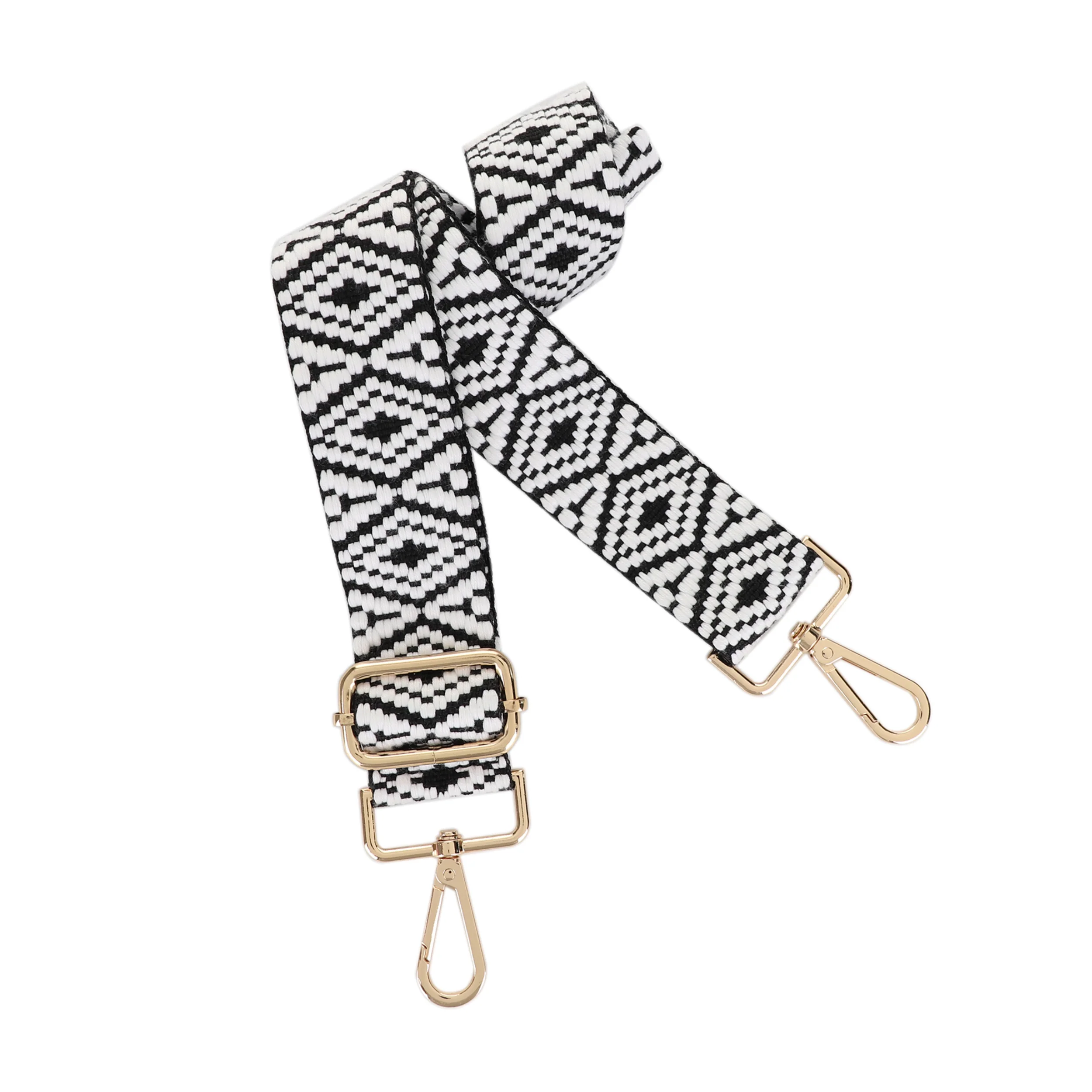 1.5 Inch Wide Replacement Webbing Strap with Gold Metal Hardware - Image 4