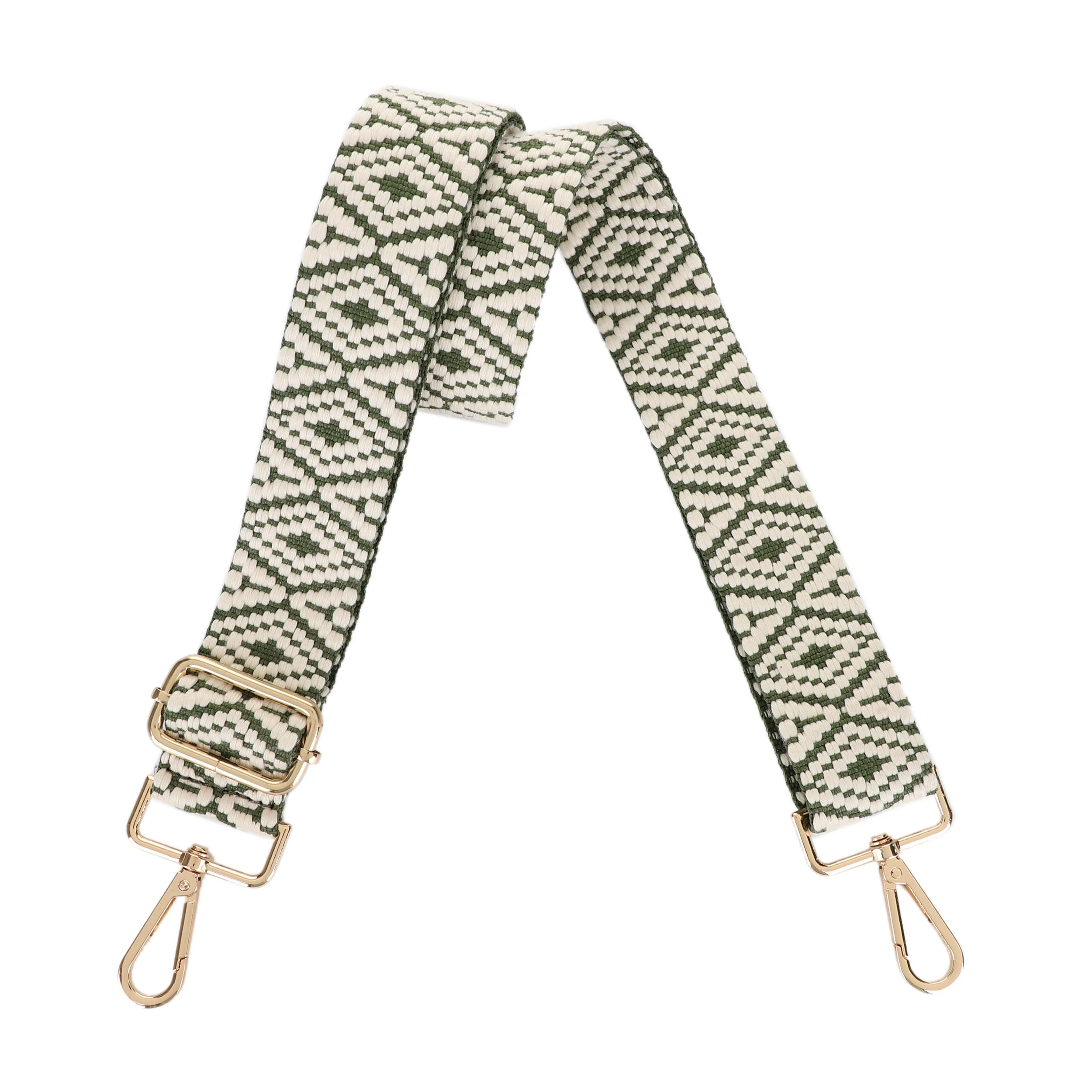 1.5 Inch Wide Replacement Webbing Strap with Gold Metal Hardware - Image 5