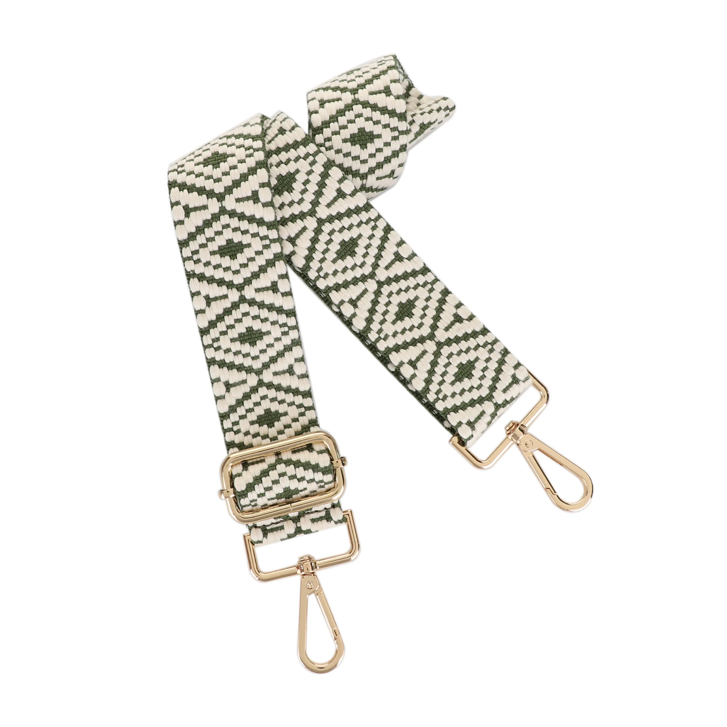 1.5 Inch Wide Replacement Webbing Strap with Gold Metal Hardware - Image 6
