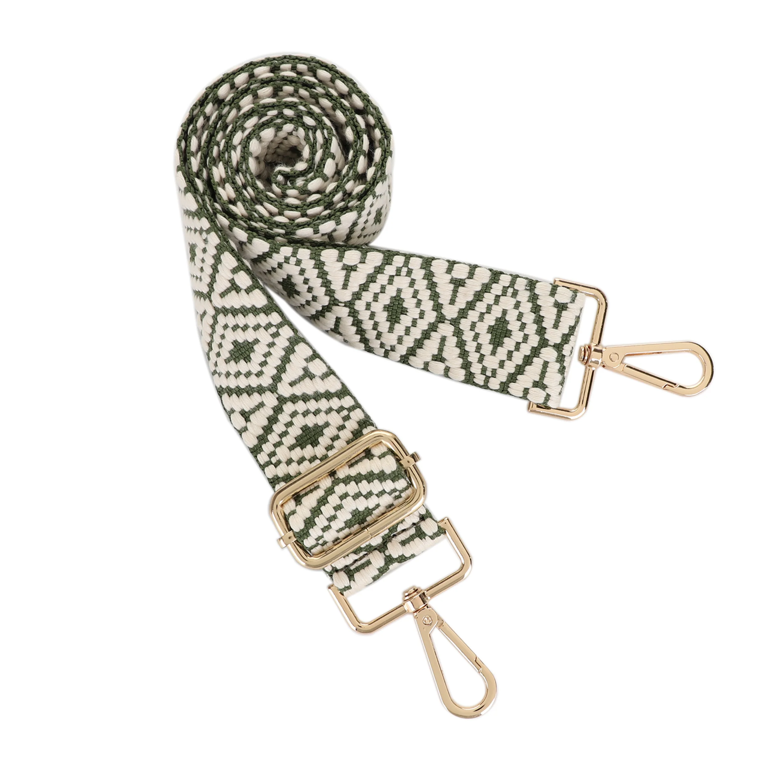 1.5 Inch Wide Replacement Webbing Strap with Gold Metal Hardware - Image 7