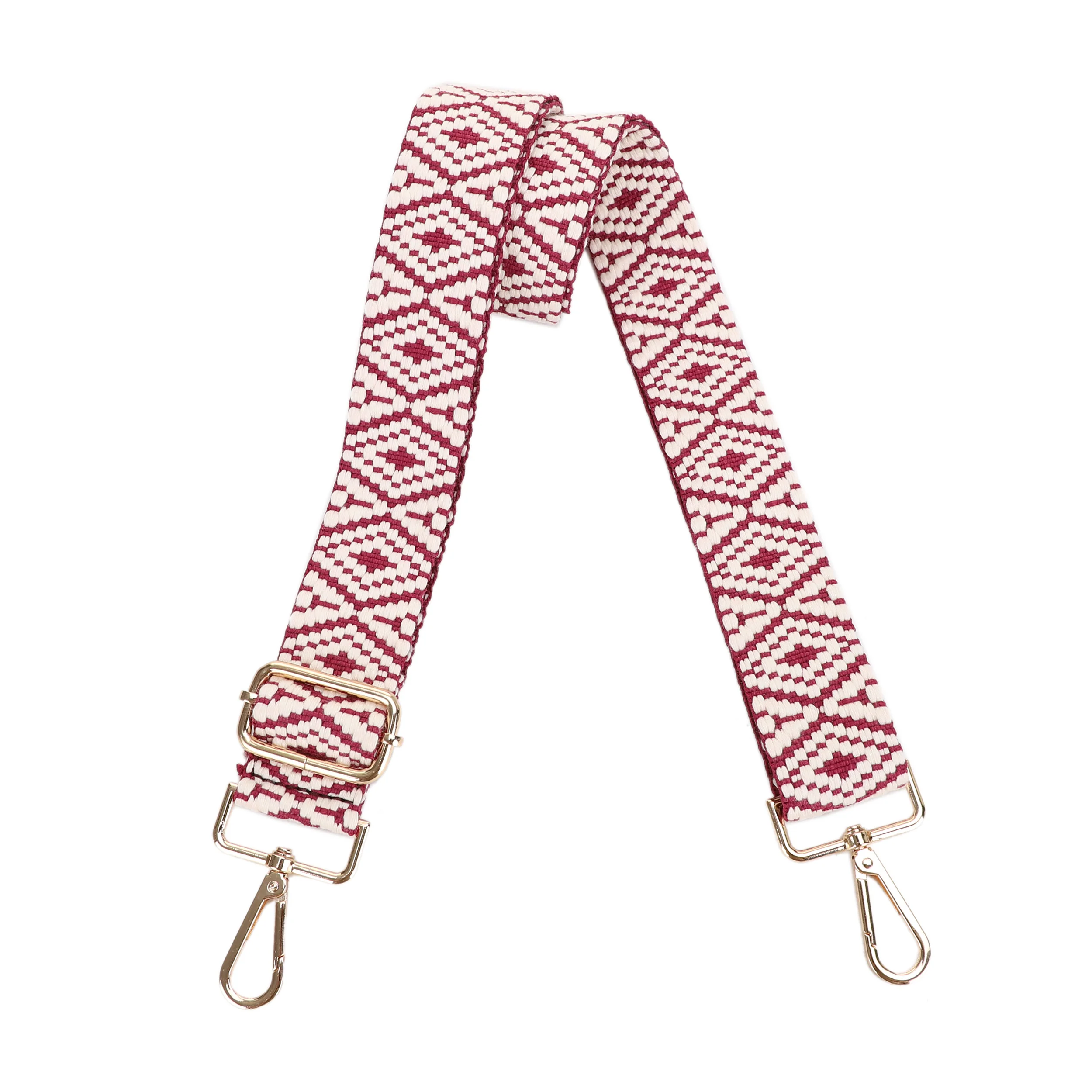 1.5 Inch Wide Replacement Webbing Strap with Gold Metal Hardware - Image 9